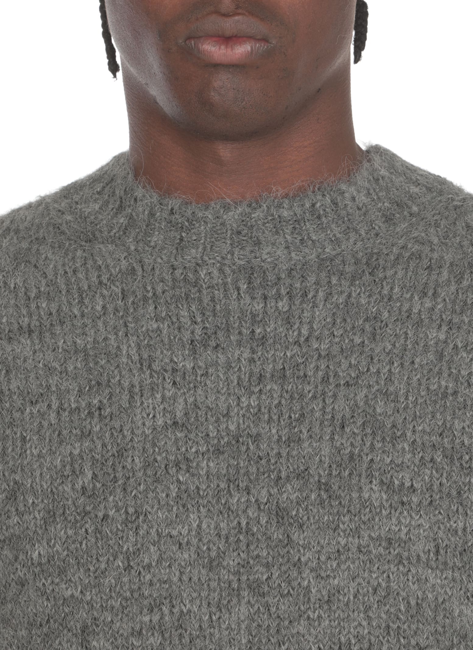 Shop Jil Sander Alpaca Jumper In Grey