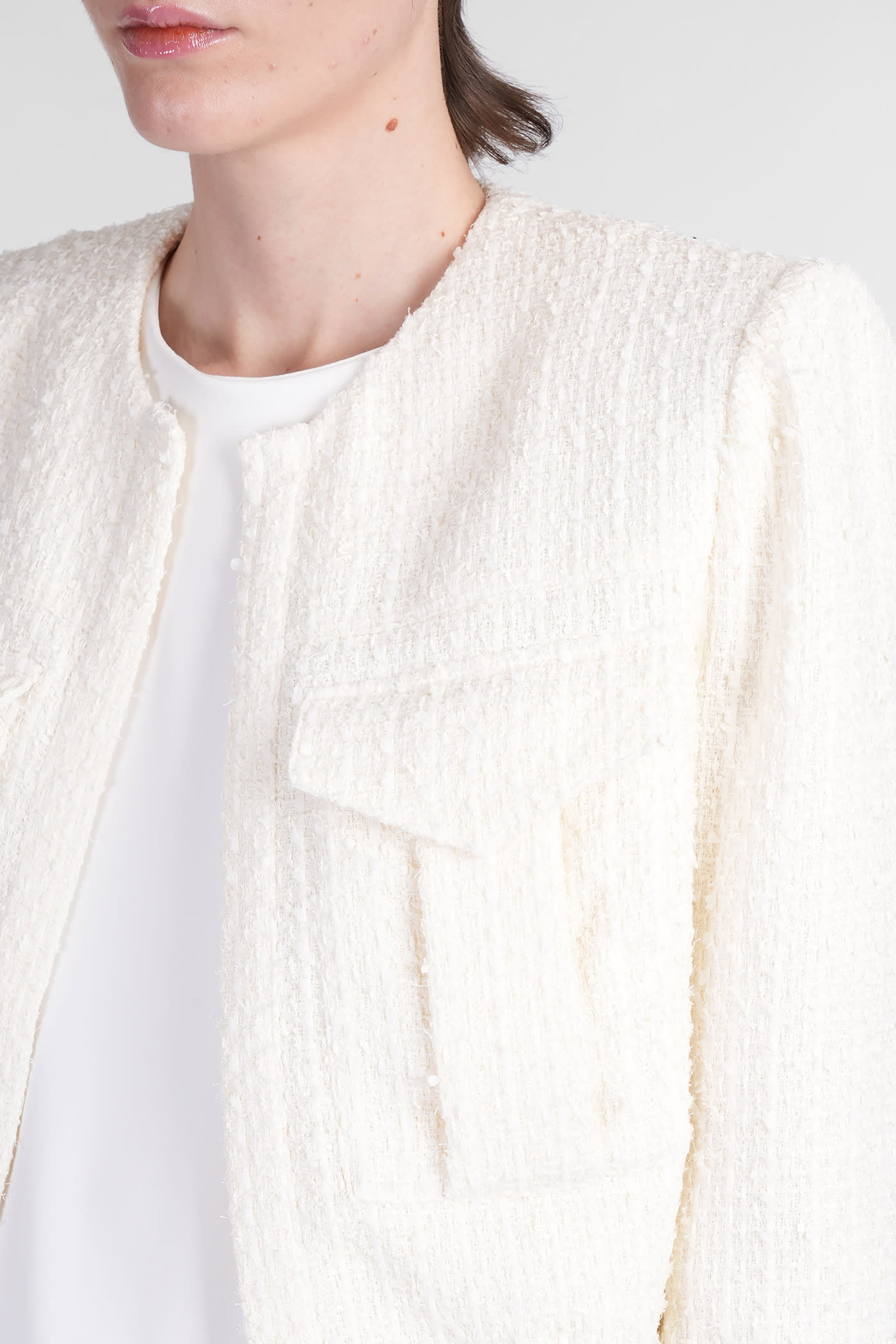 Iro Siname Casual Jacket In Beige Polyester