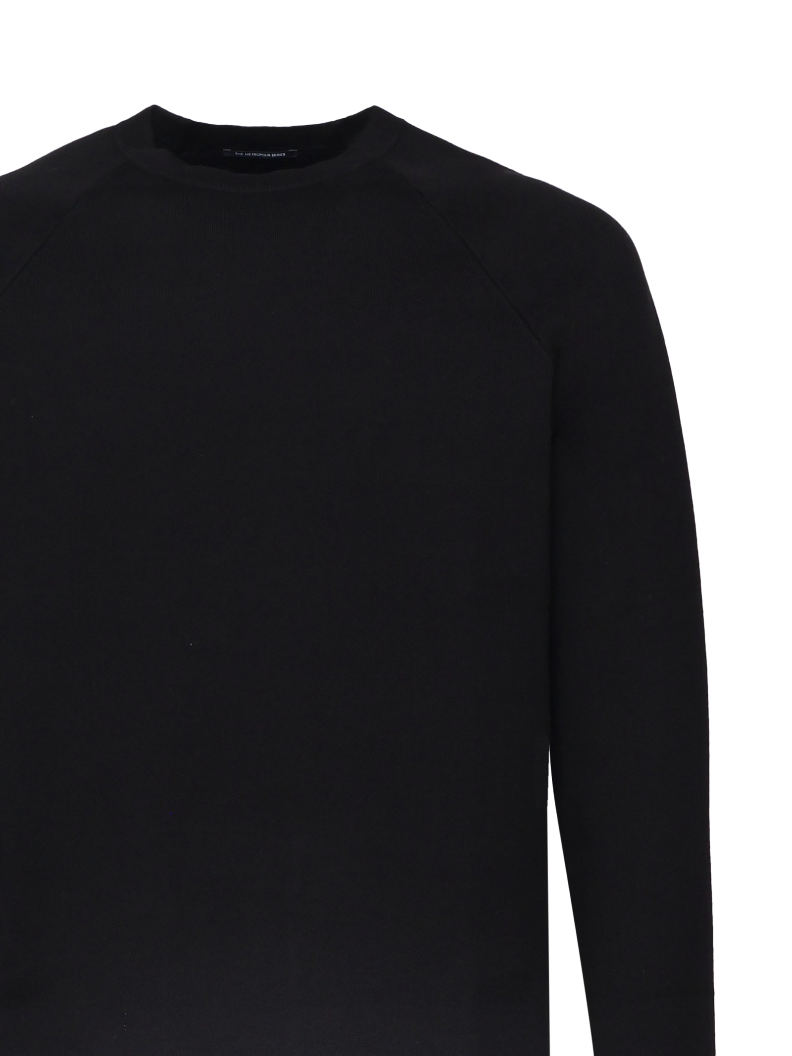 Shop C.p. Company Metropolis Sweater In Cotton In Black