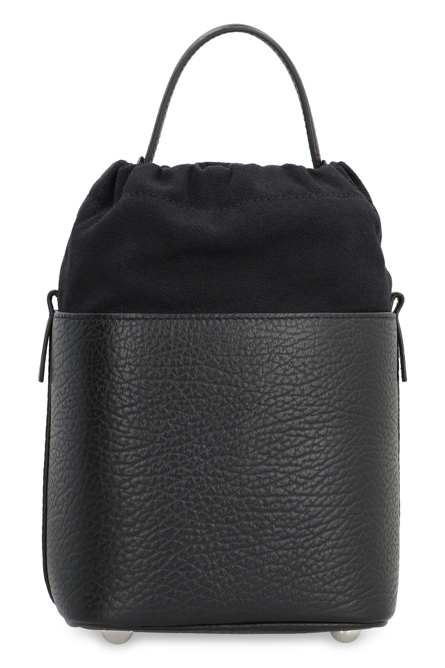 Shop Maison Margiela 5ac Mini Bucket Bag In Black