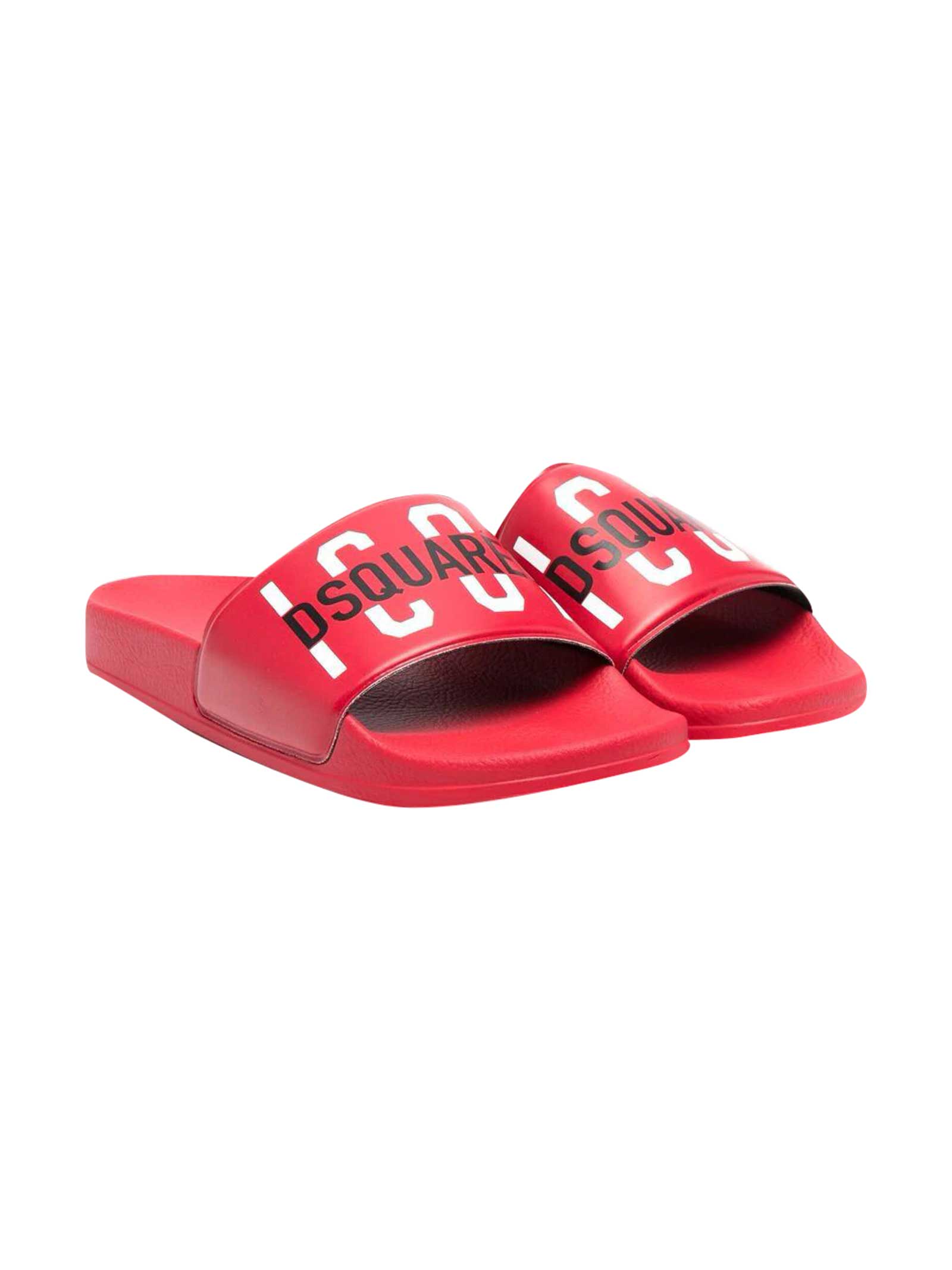 DSQUARED2 RED SLIPPERS,DQ0331P4137 T4046