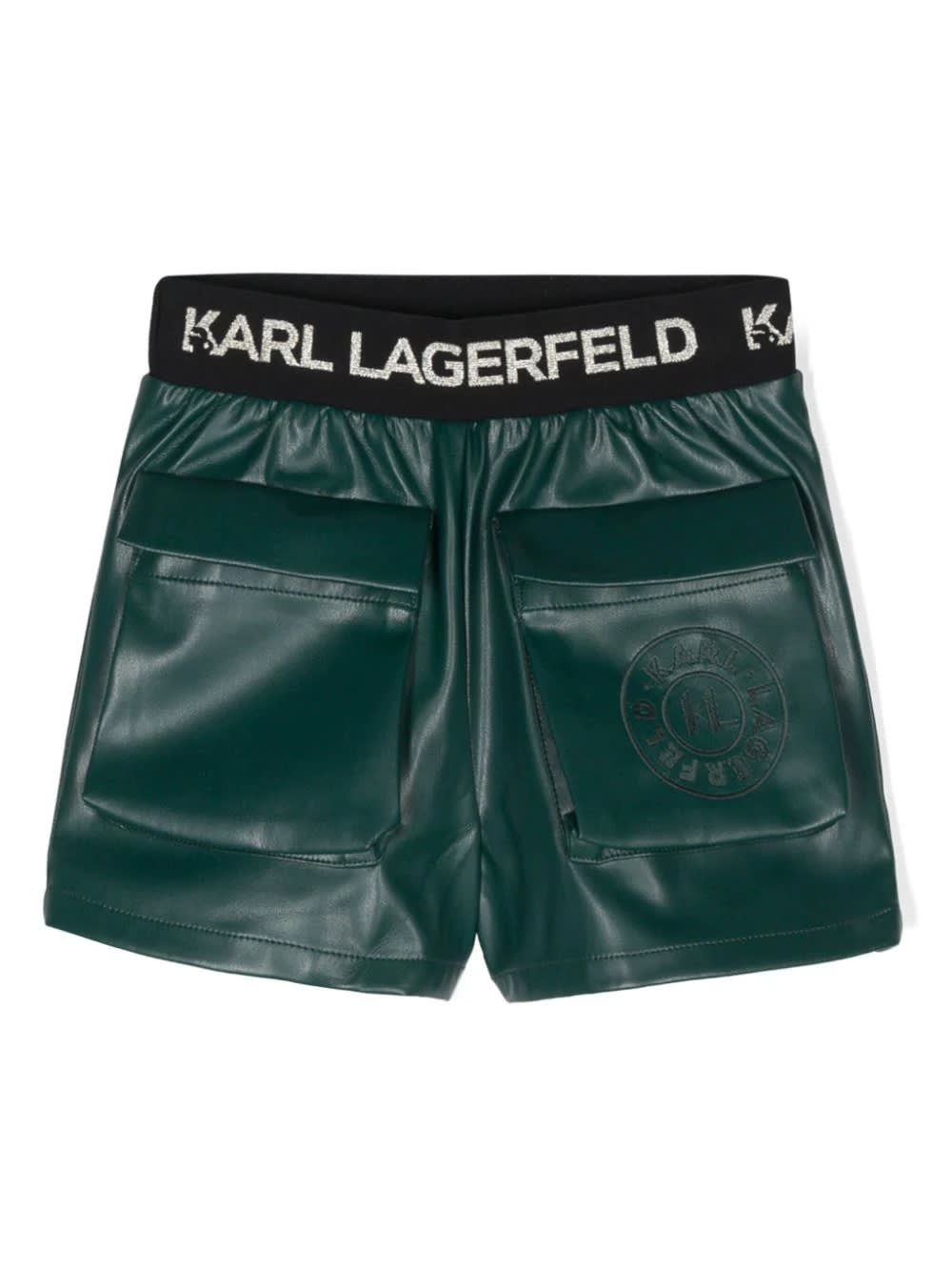 KARL LAGERFELD SHORTS WITH DECORATION 