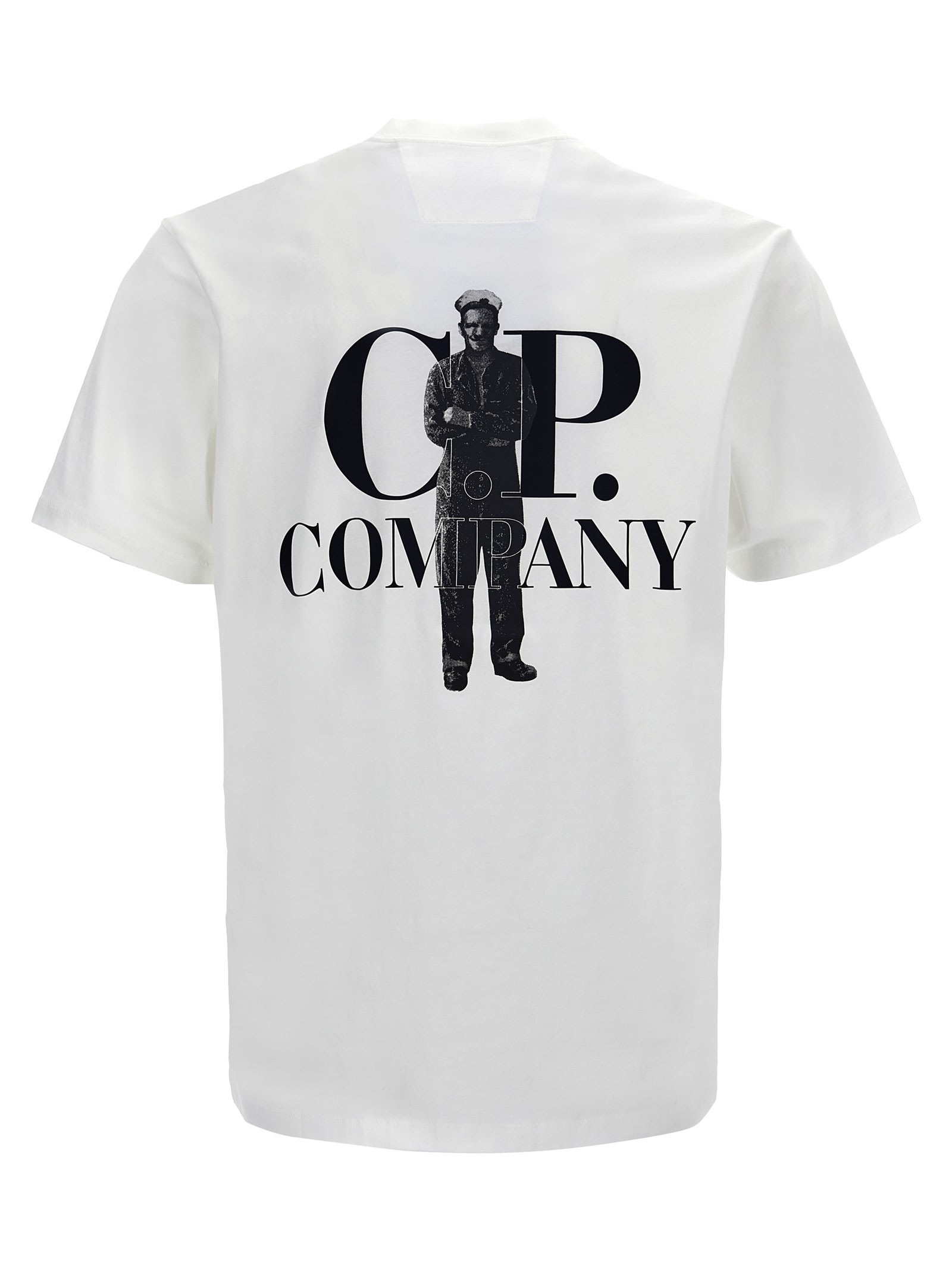 Shop C.p. Company British Sailor T-shirt In White/black