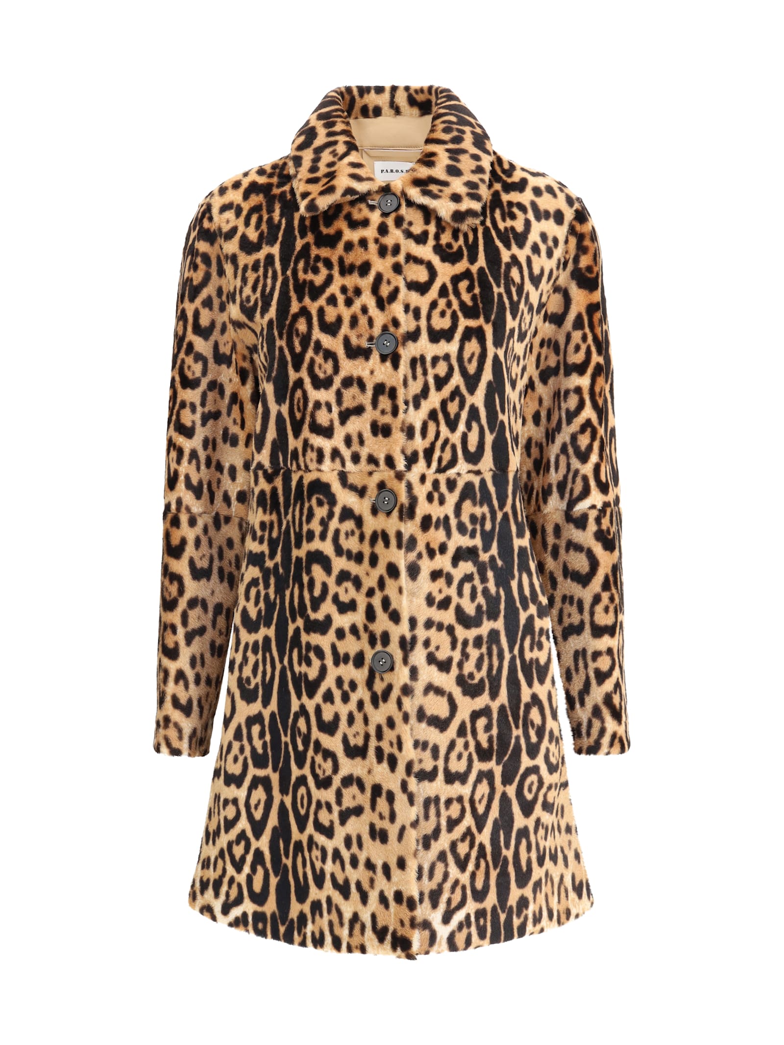P.a.r.o.s.h Leopard-print Coat In Animal Print