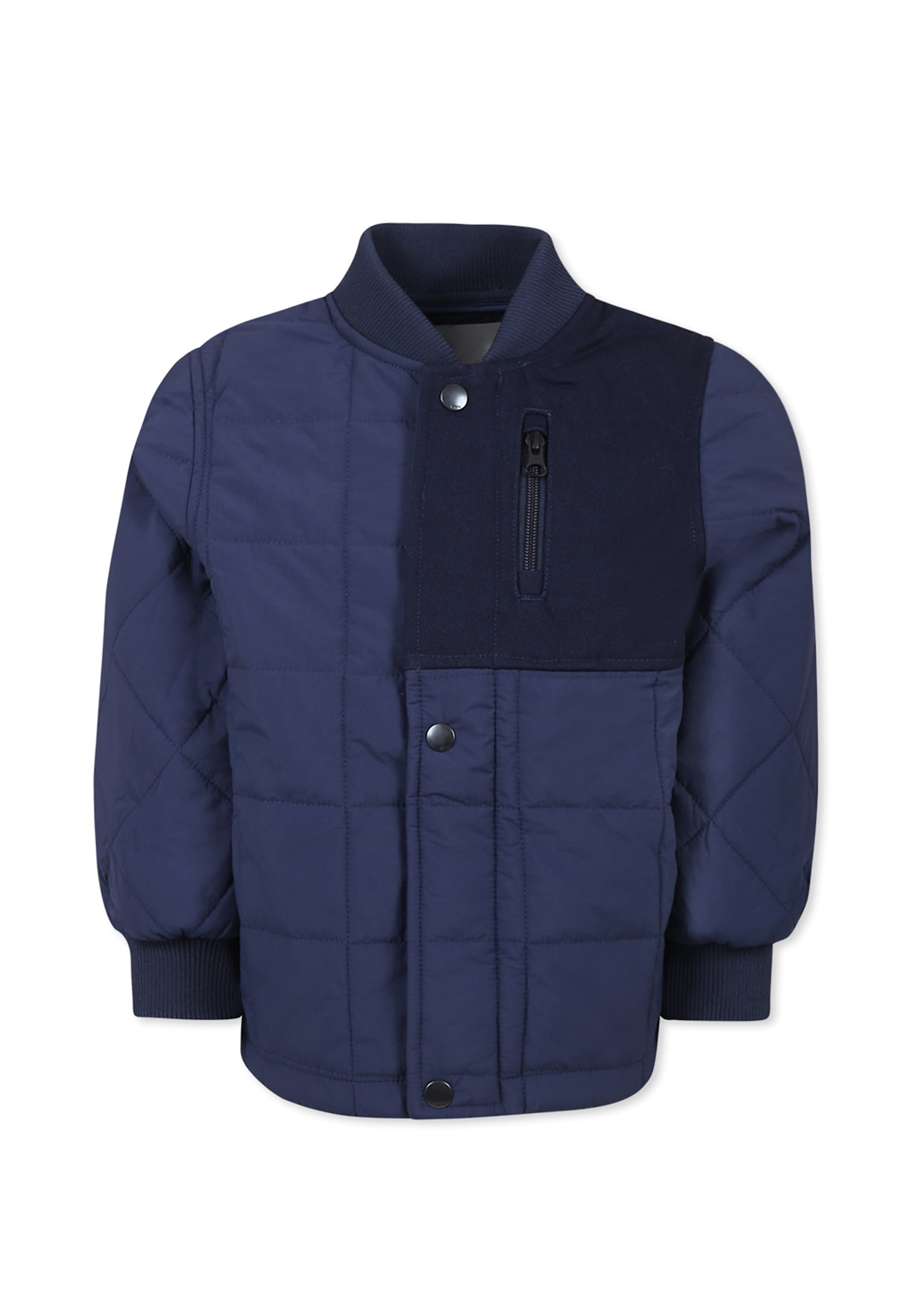 Molo Blue Down Jacket For Boy In Blue