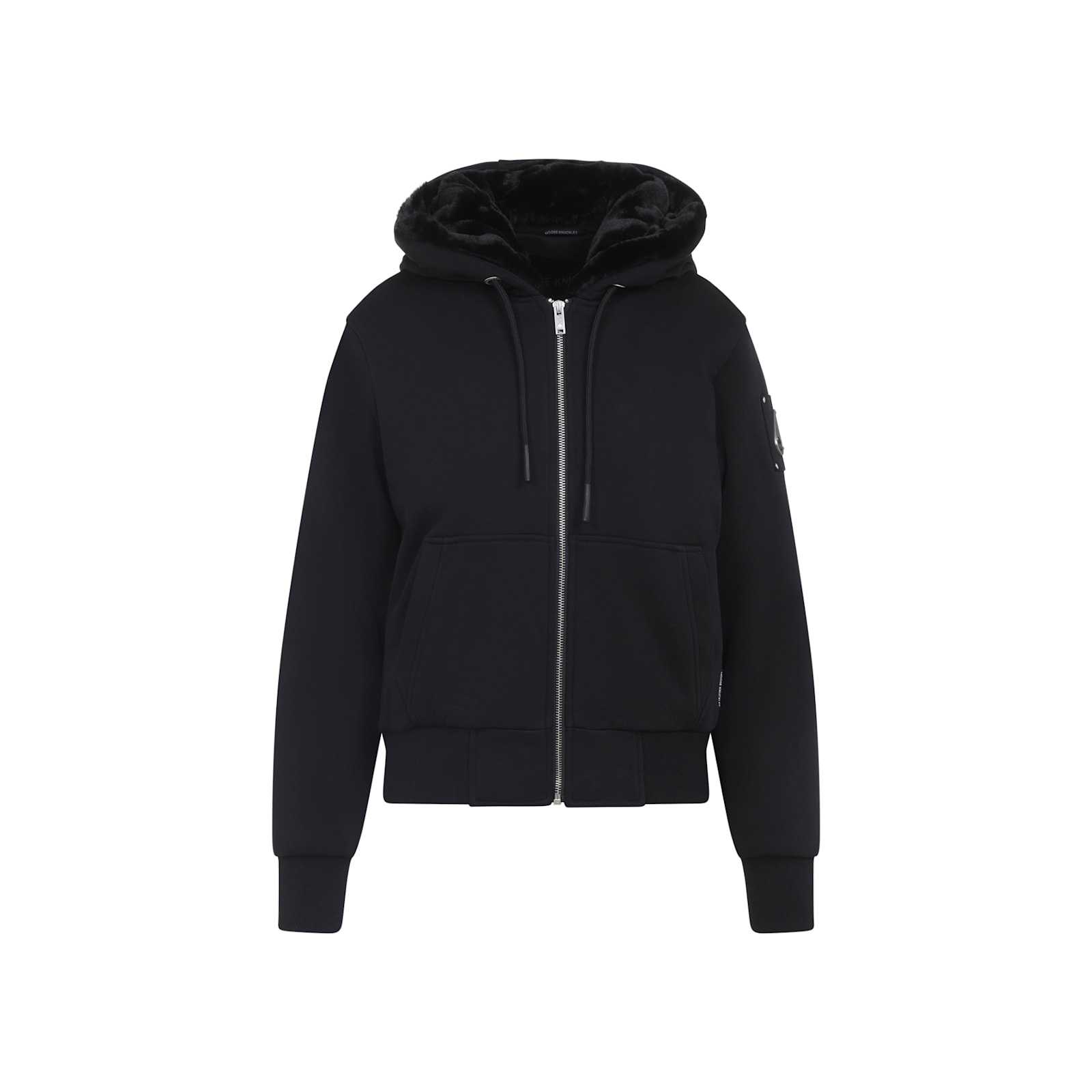 Moose Knuckles Moose Knuckes Madison Bunny Gold Jacket In Black
