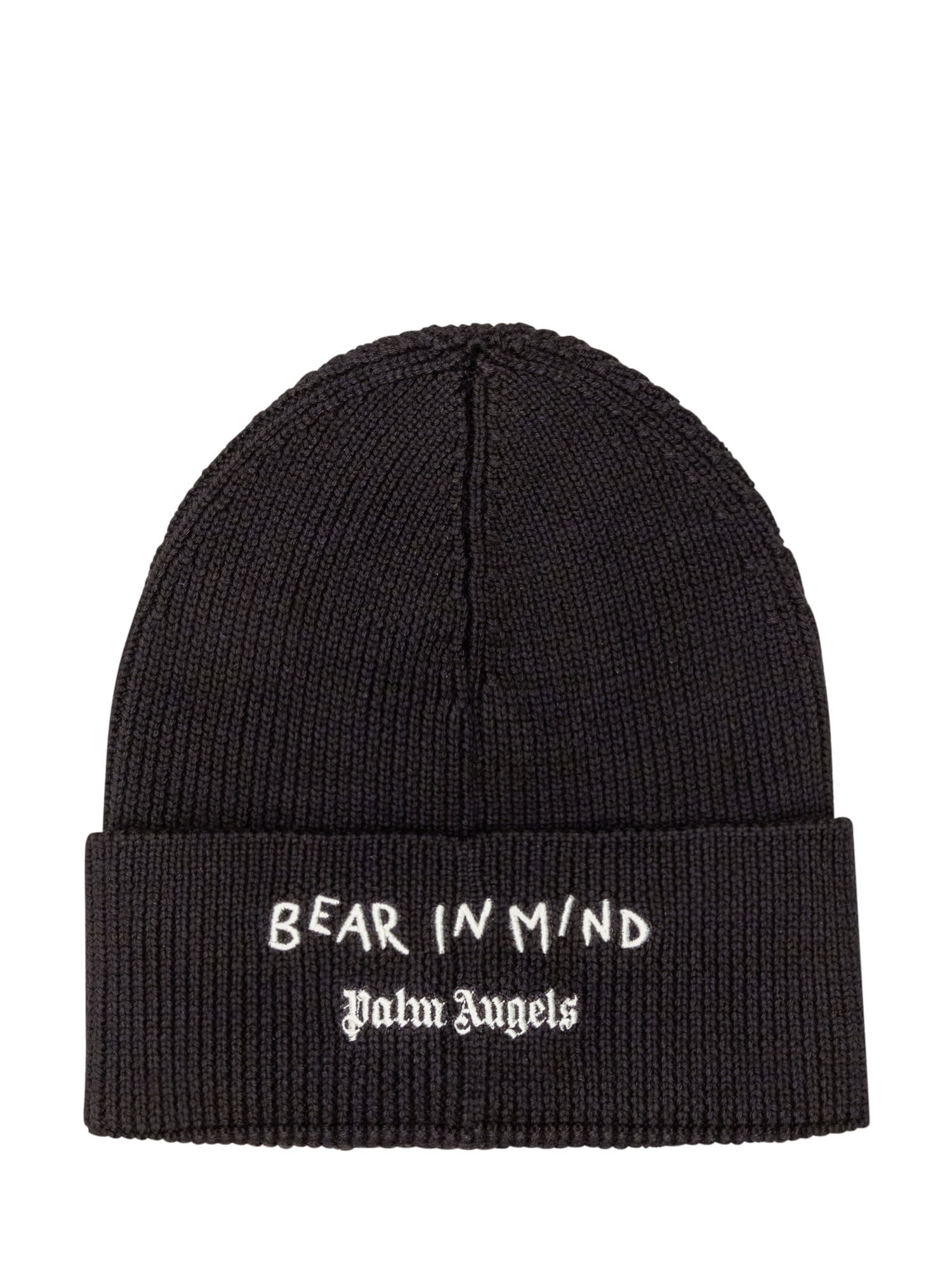 Shop Palm Angels Beanie Bear In Mind In Black Brown