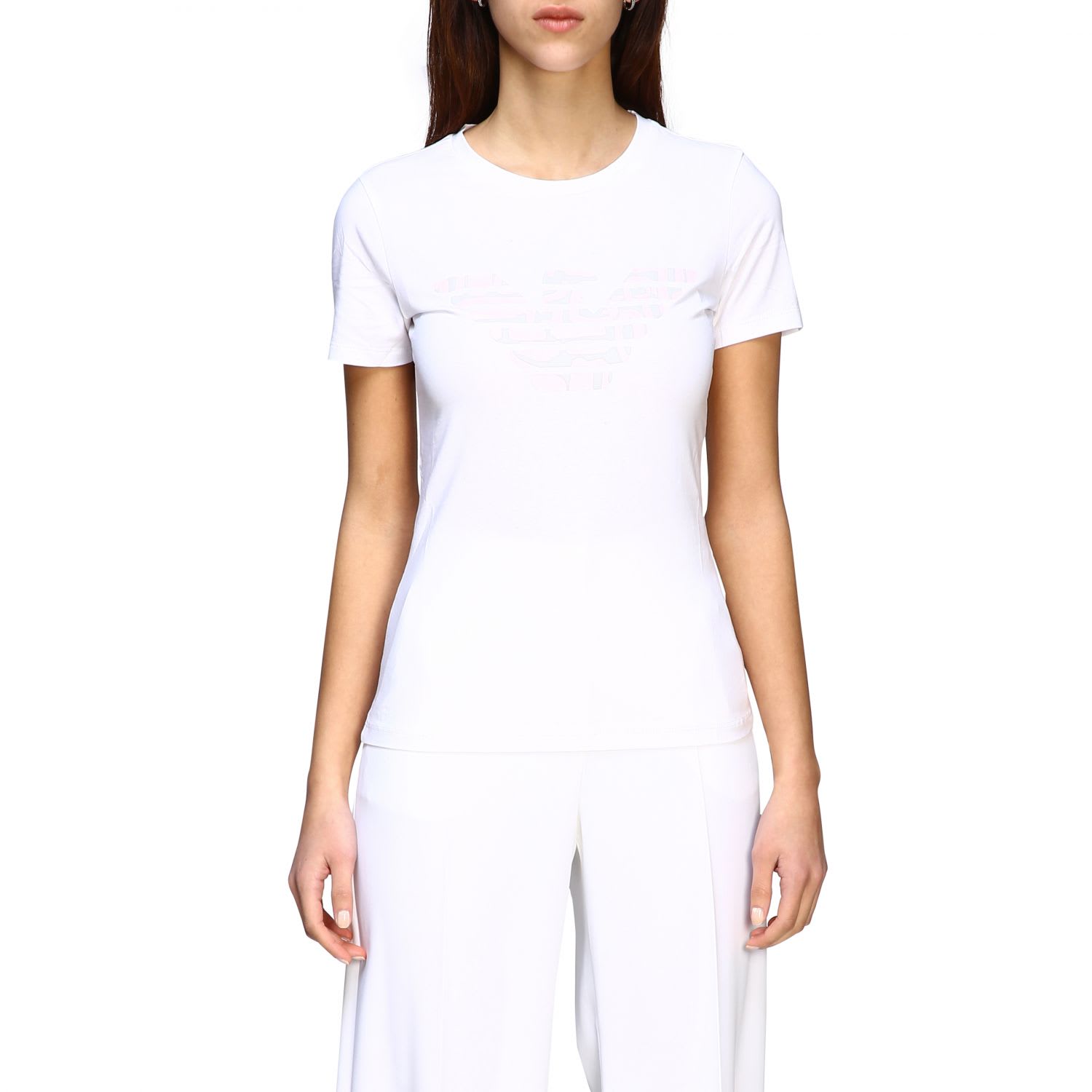 EMPORIO ARMANI SHORT-SLEEVED T-SHIRT WITH LOGO PRINT,11238356