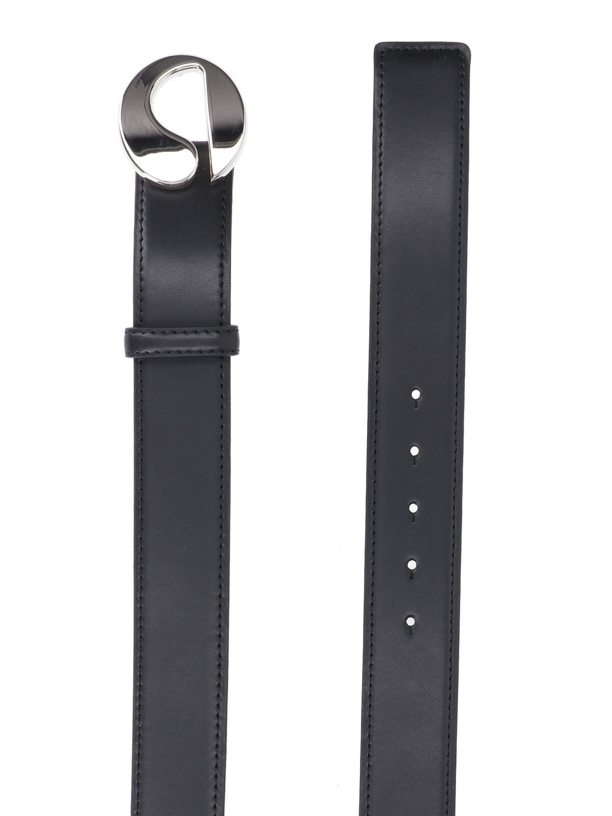 Shop Coperni Logo Belt In Black