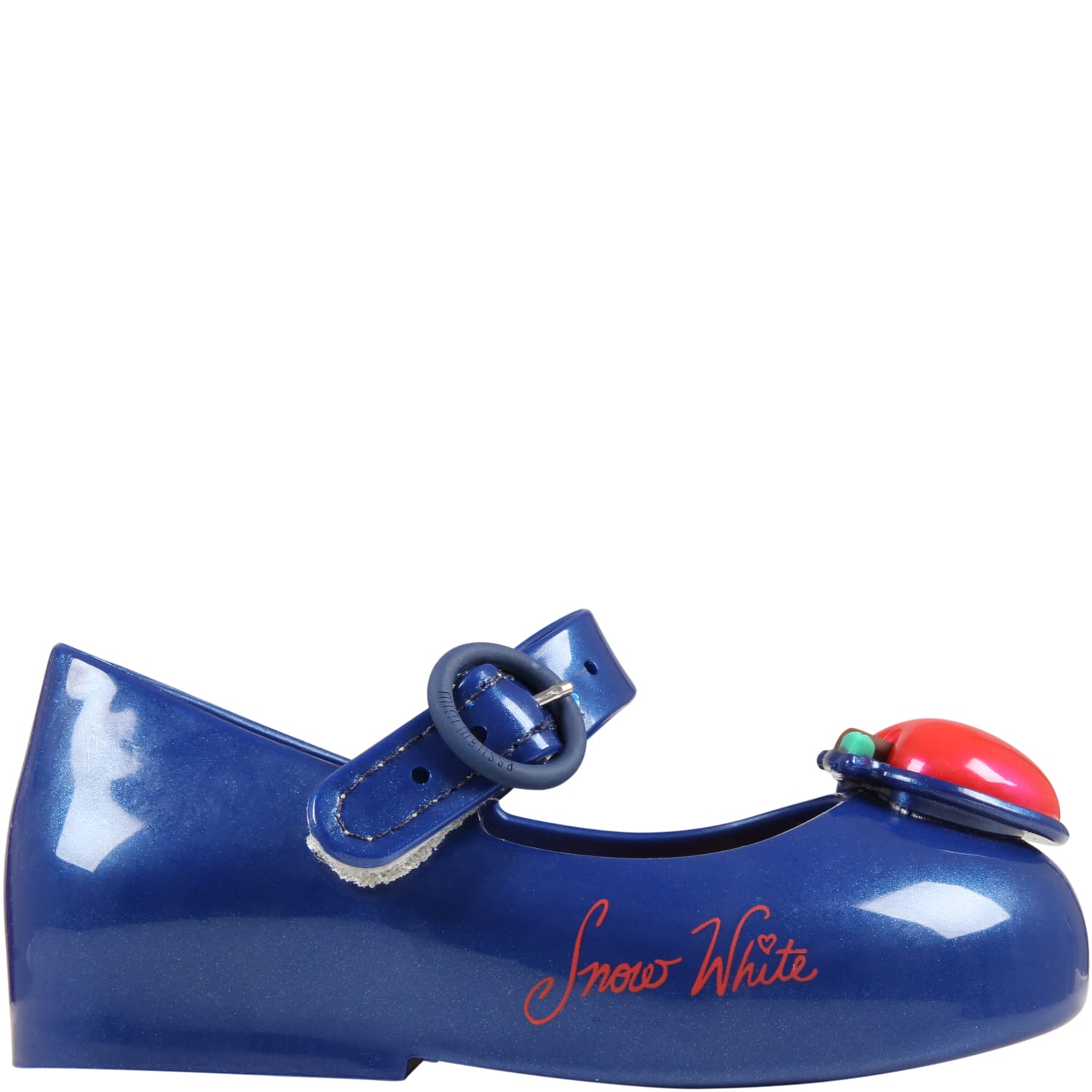 Melissa Blue Ballerina Flats For Girl With Snow White