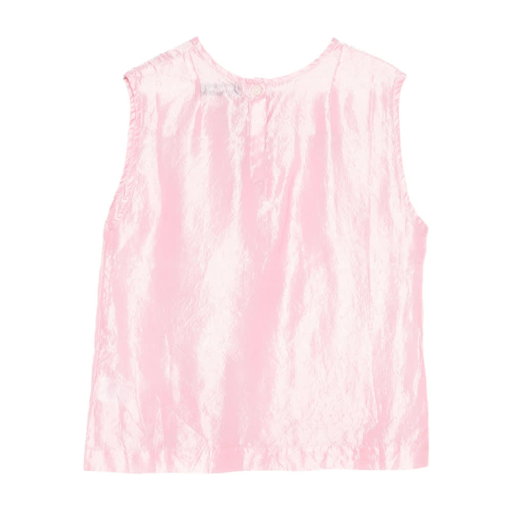Gimaguas Twiggy Ribbon-detail Top In Pink