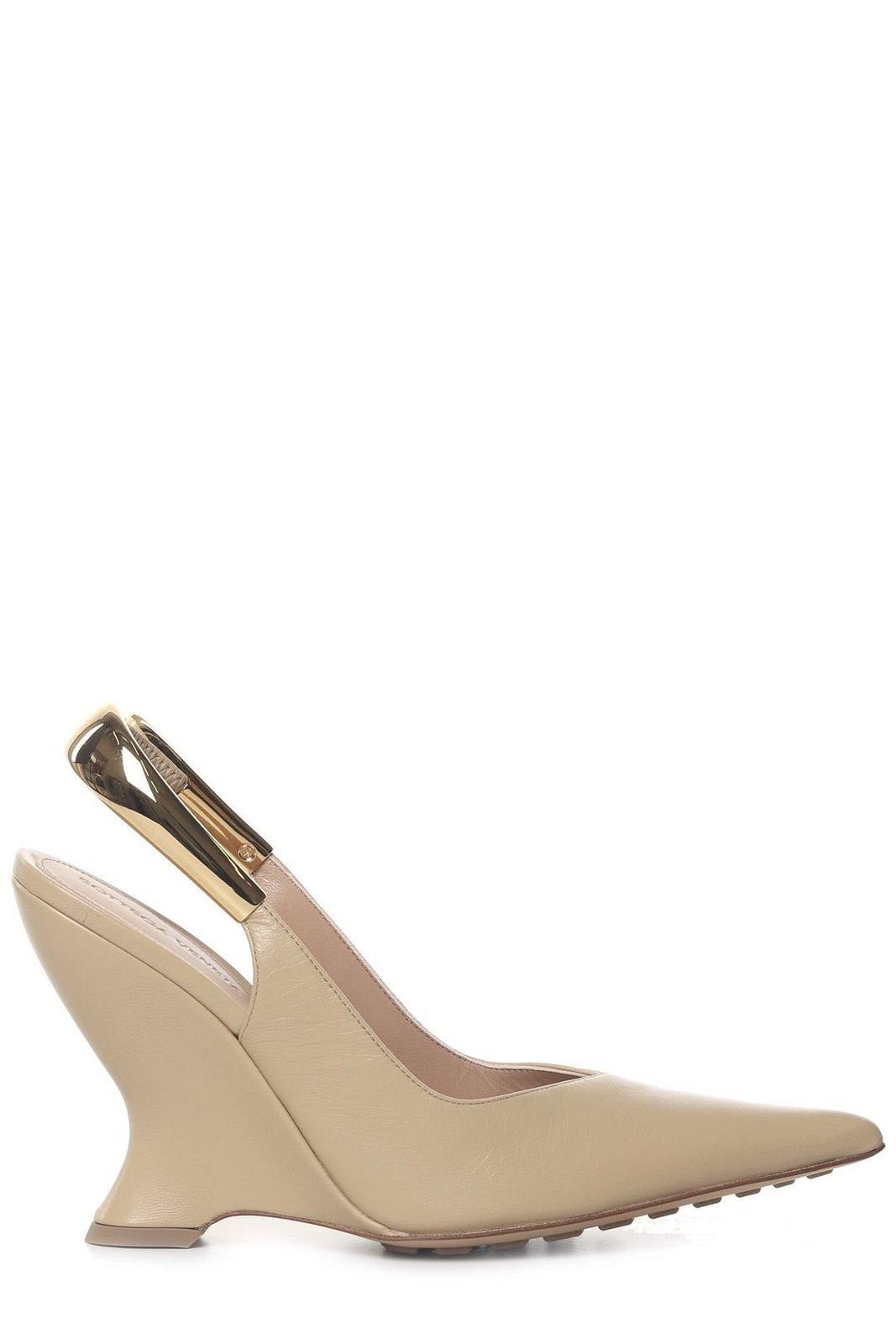 Pointed-toe Slingback Pumps