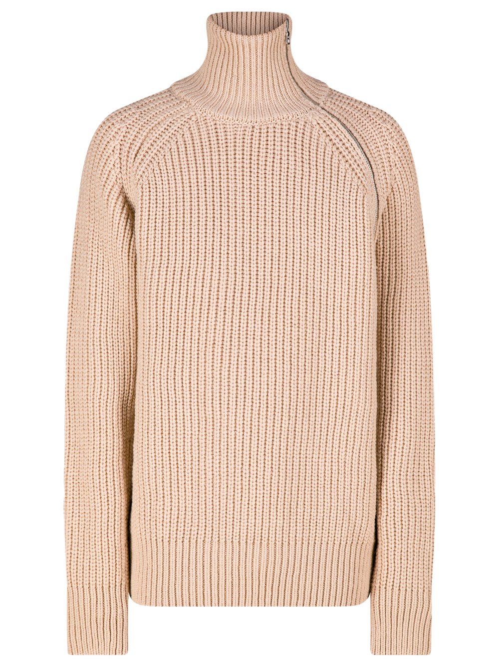 Shop Dries Van Noten Roll-neck Knitted Jumper In Beige