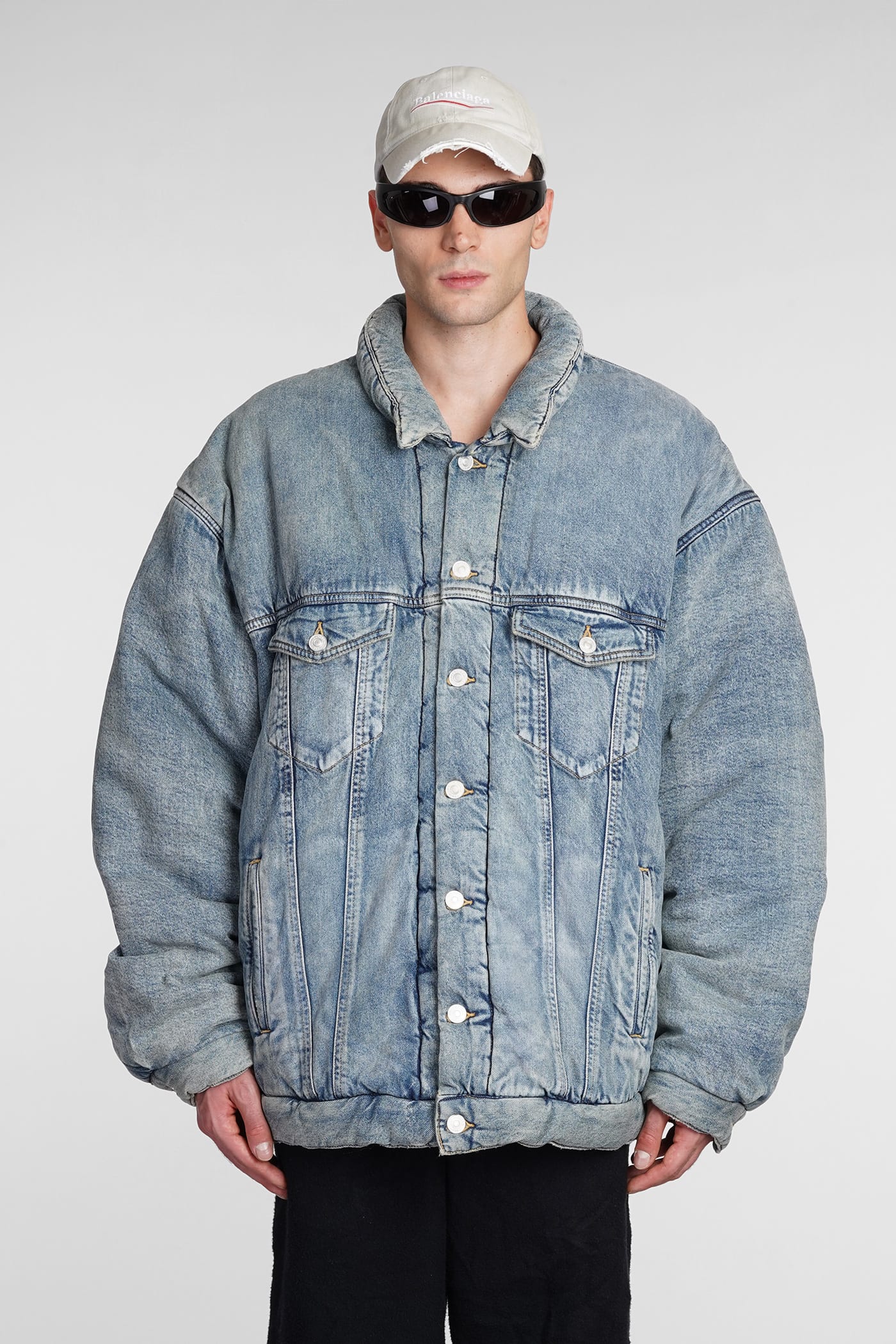 Mens balenciaga denim on sale jacket