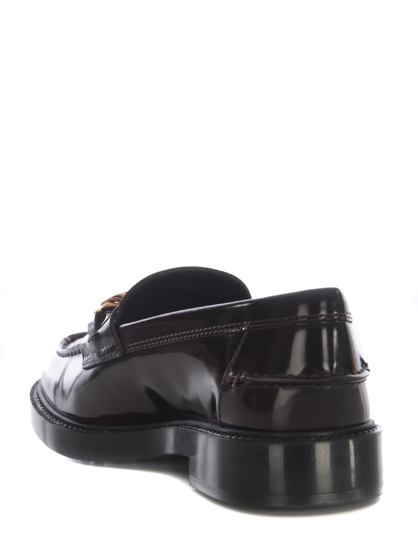 Shop Tod's Mocassin Tods Made Of Leather In Bordeaux