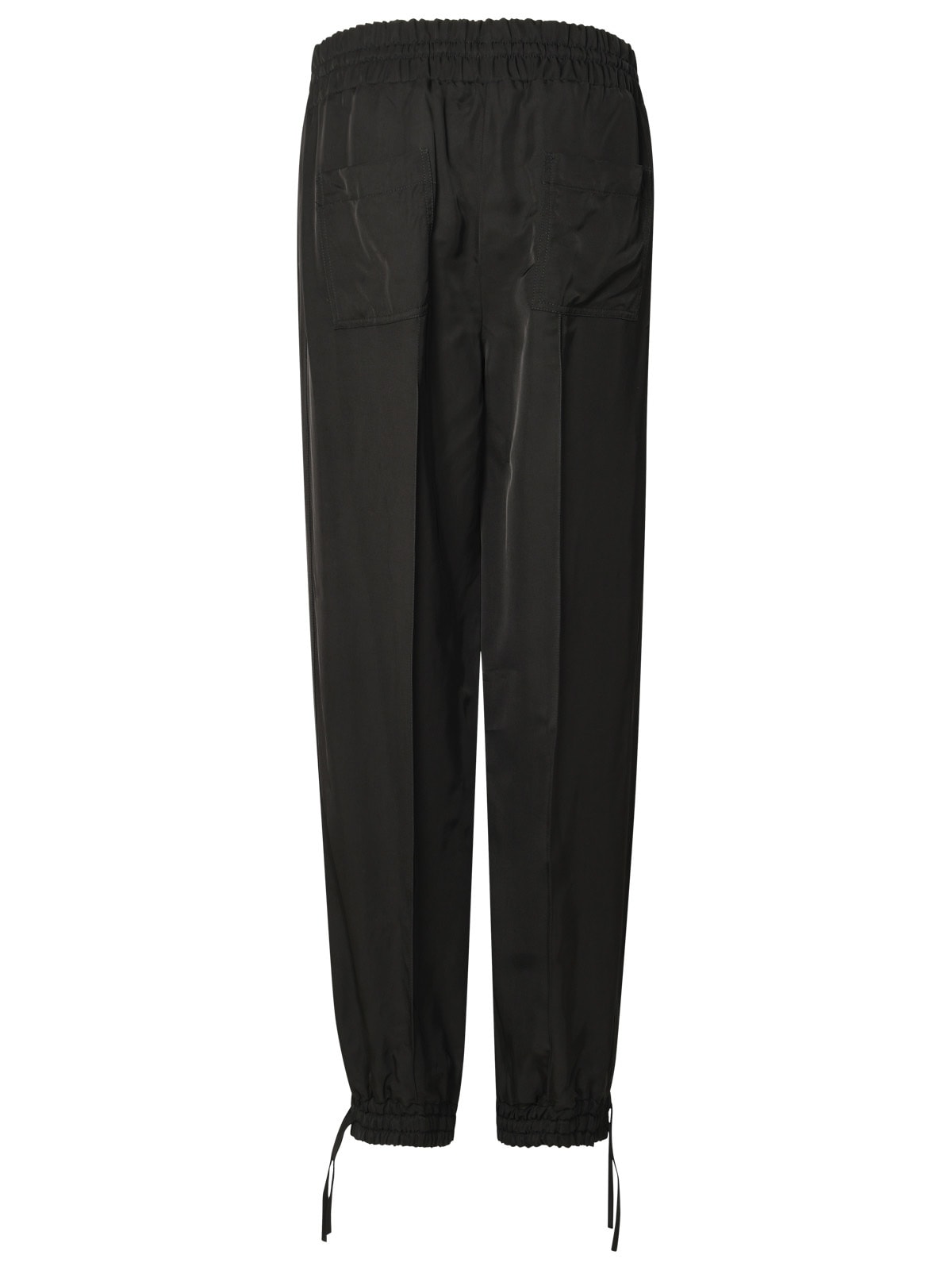Shop Jil Sander Black Viscose Trousers