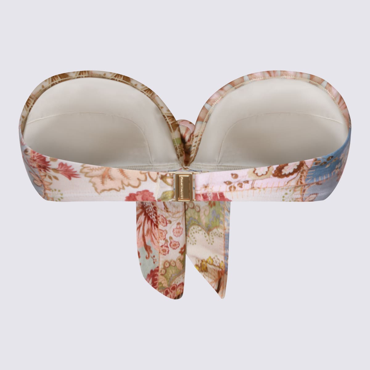 Zimmermann Daylight Fixed-knot Bikini Top In Multi
