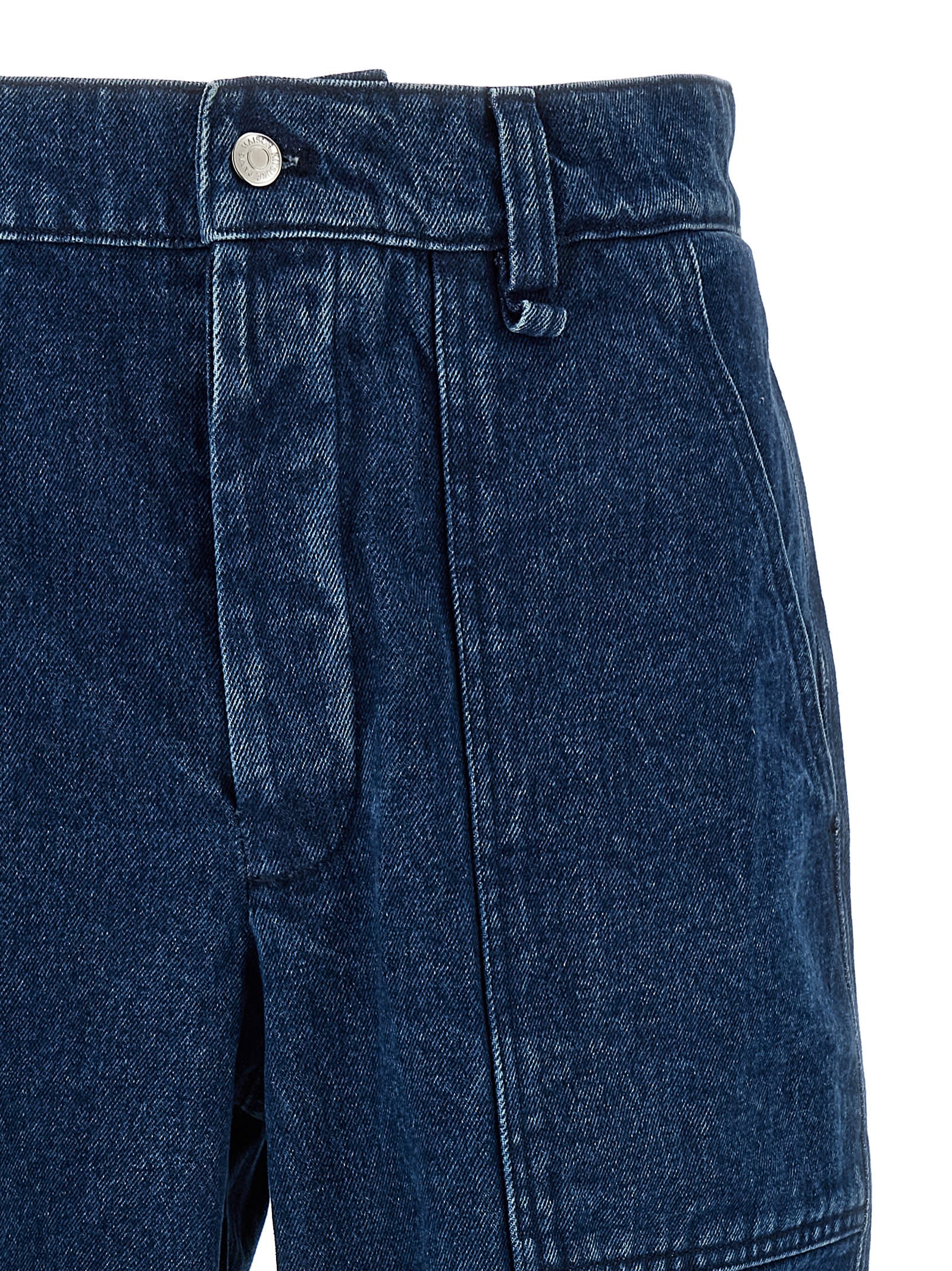 Shop Maison Kitsuné Workwear Jeans In Blue