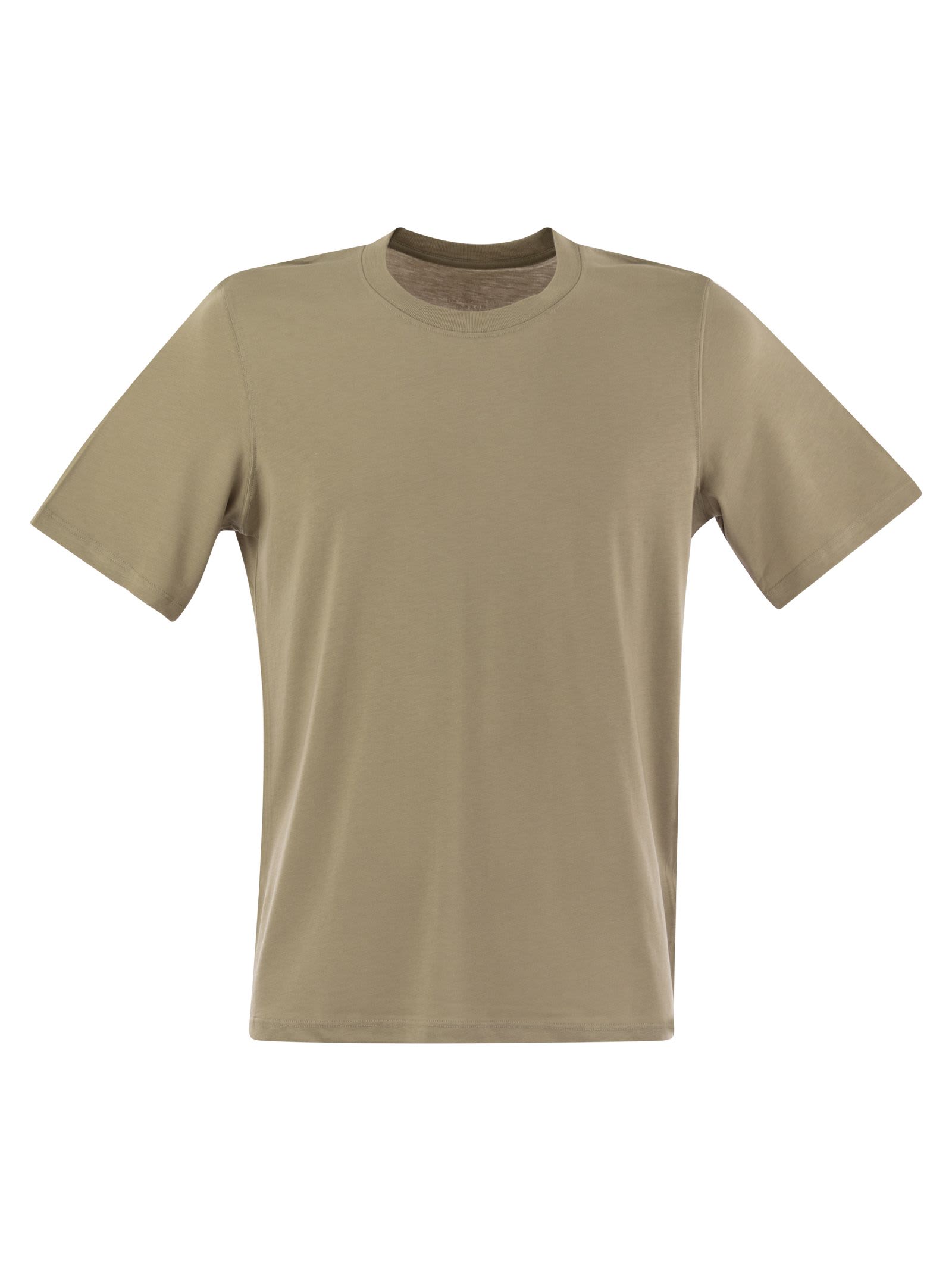 Short-sleeved T-shirt In Lyocell And Cotton