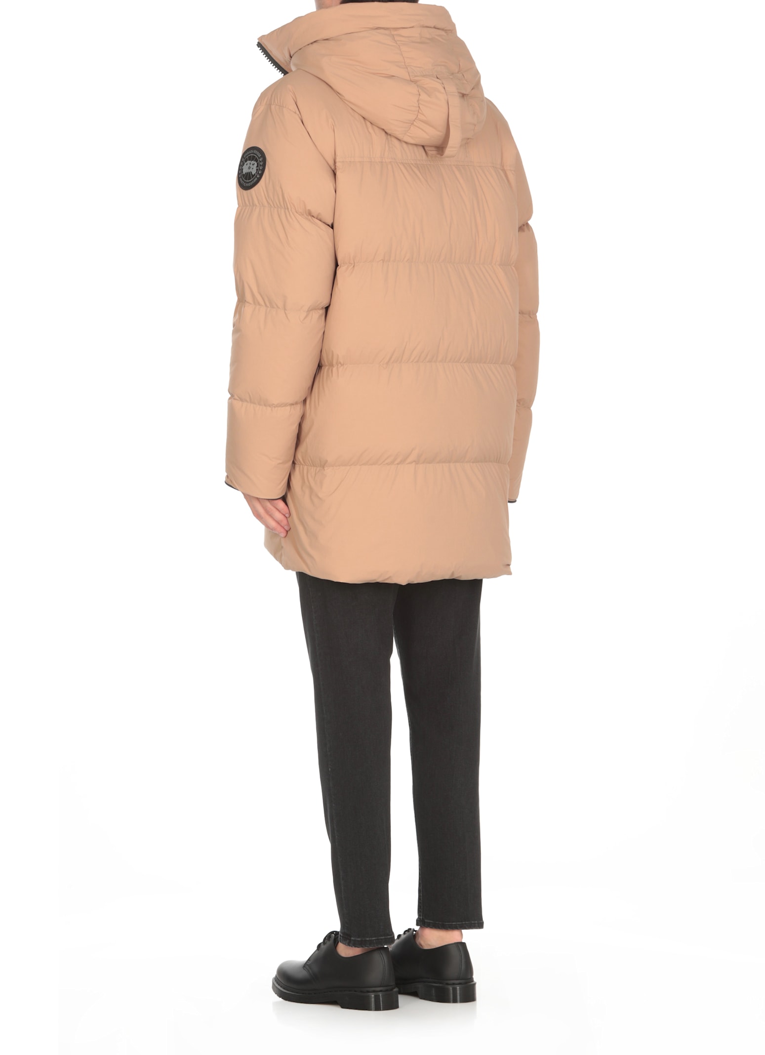 Shop Canada Goose Lawrence Puffer Down Jacket In Beige