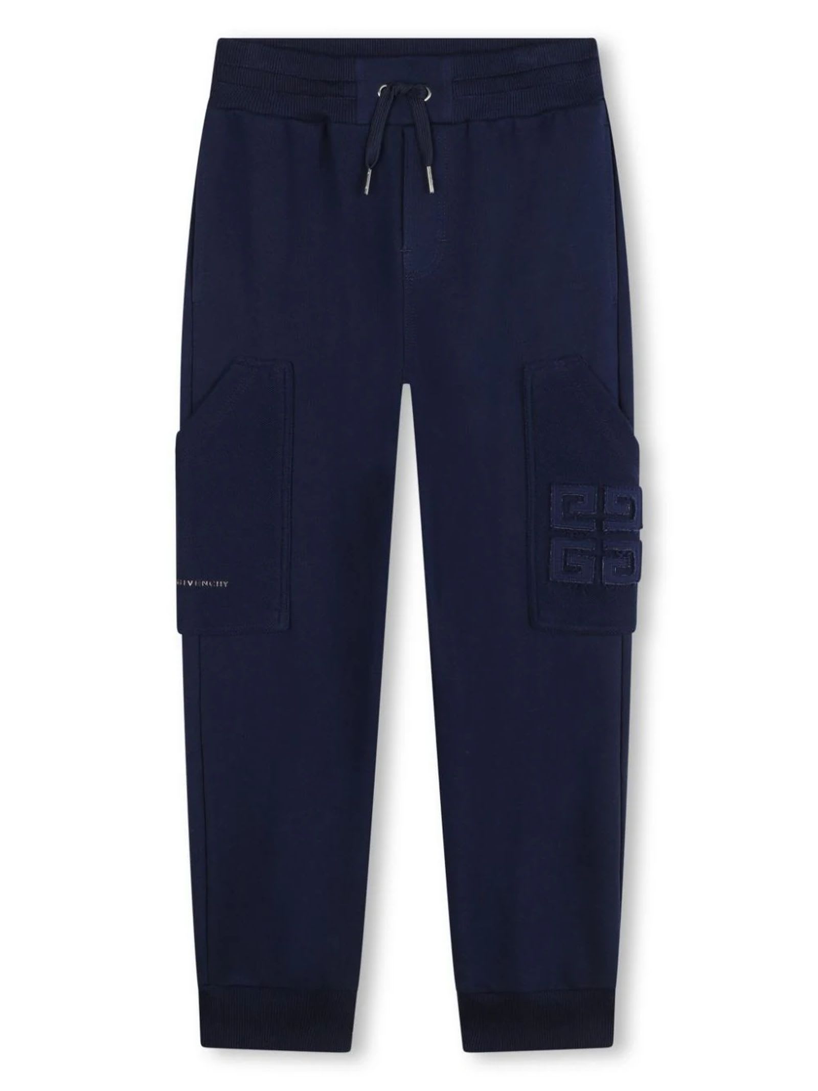 Shop Givenchy Kids Trousers Blue