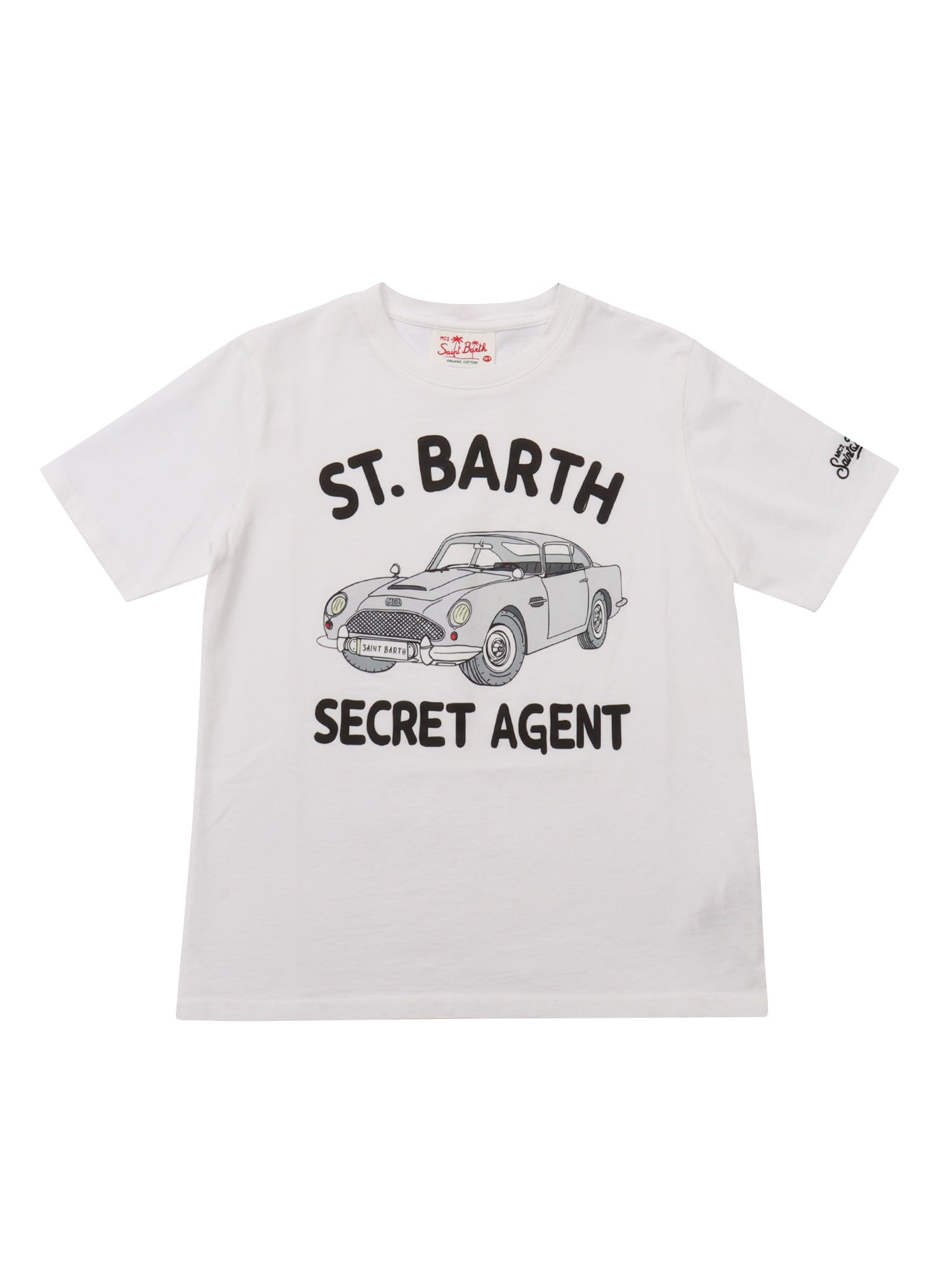 Mc2 Saint Barth Cotton Classic T Shirt In White