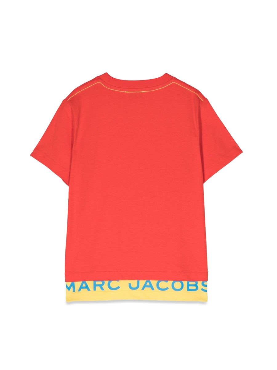 Shop Little Marc Jacobs T-shirt Logo In Red
