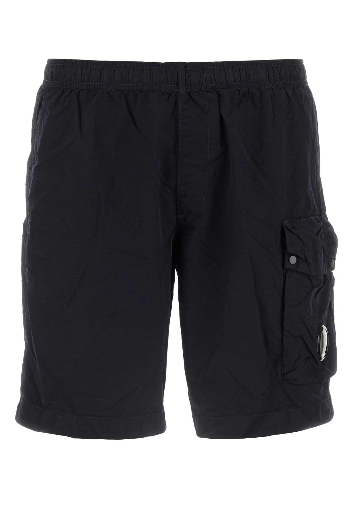 C.p. Company Lens-detail Swim Shorts In Totaleclipse