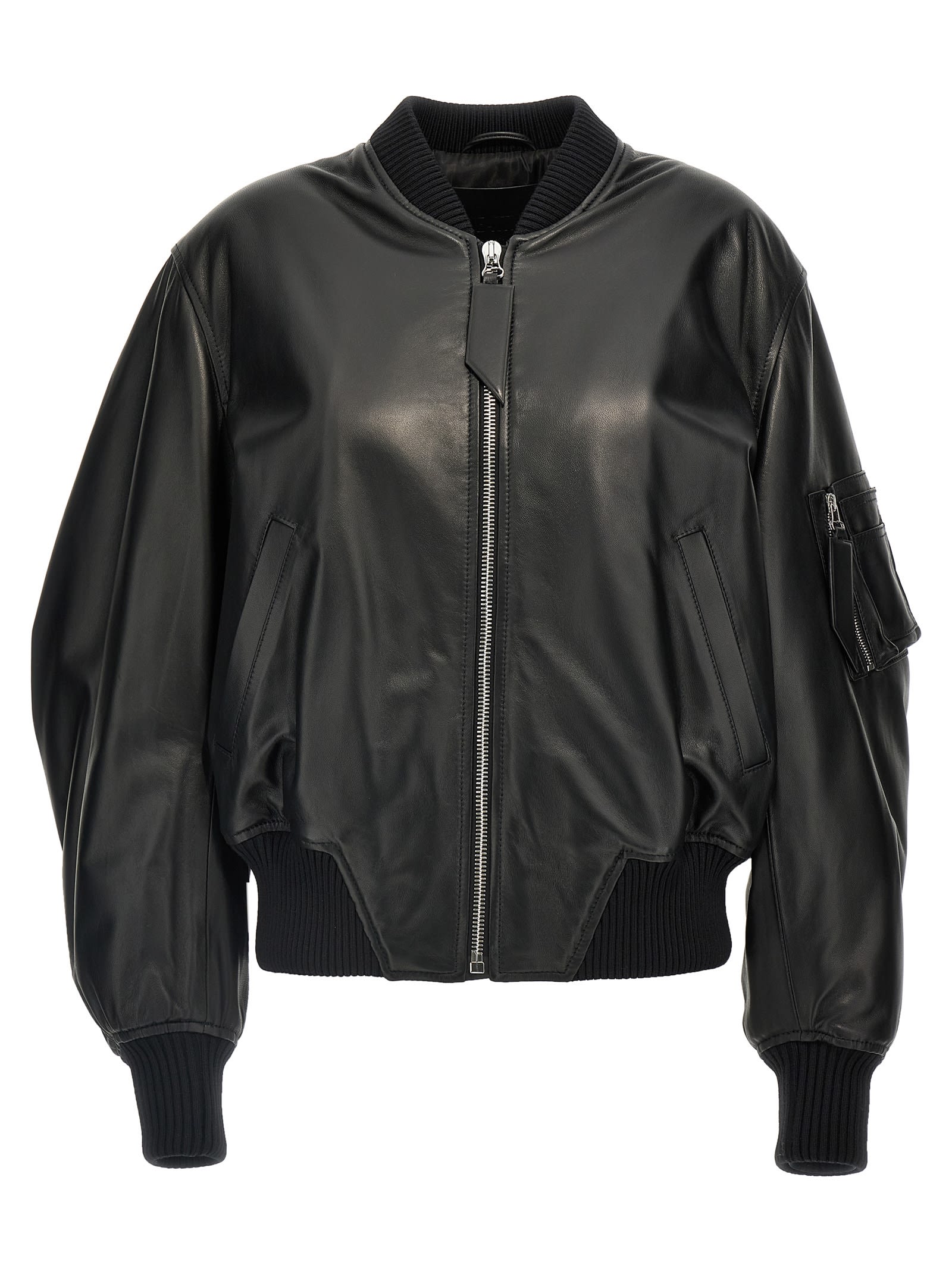 Leather Bomber Jacket