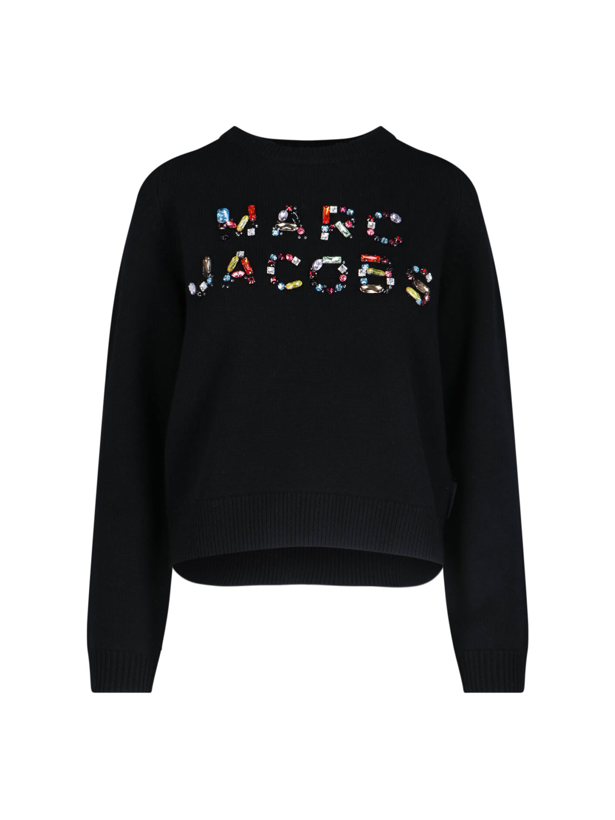 Marc Jacobs Ribbed Crewneck Knitwear Long Sleeves In Black