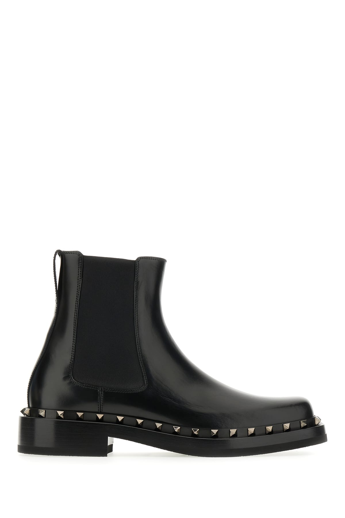 Black Leather Ankle Boots