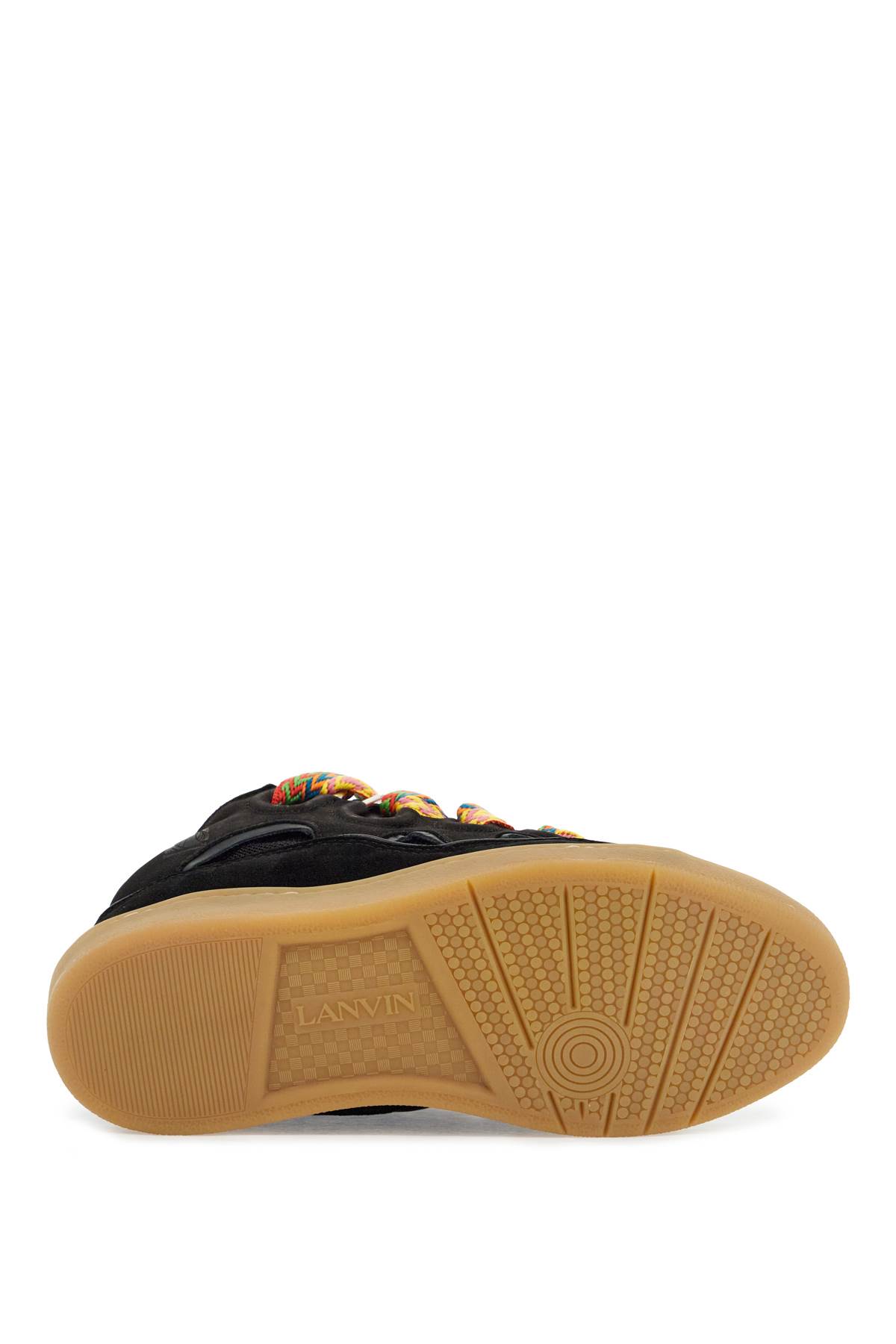 Shop Lanvin Curb Sneakers In Black (black)