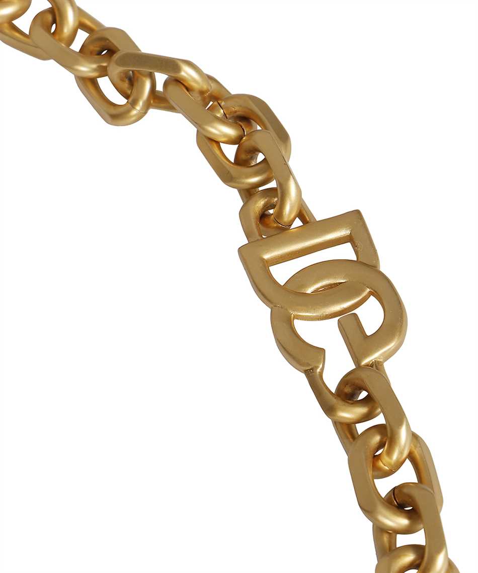 Shop Dolce & Gabbana Logo Detail Brass Cuff Bracelet In Gold