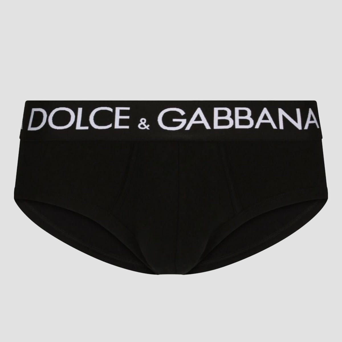 Shop Dolce & Gabbana Black Cotton Briefs