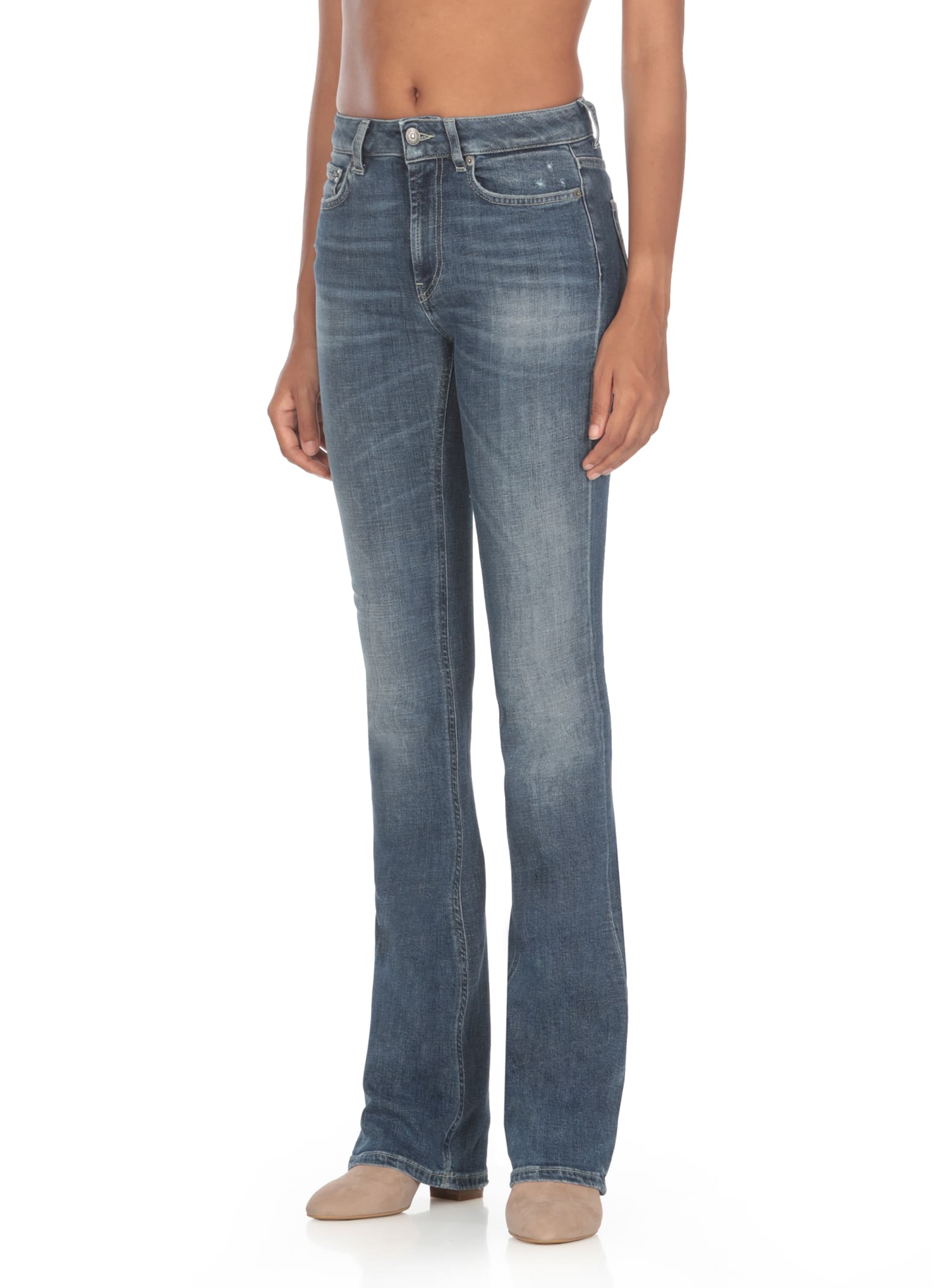 Shop Dondup Newlola Jeans In Blue