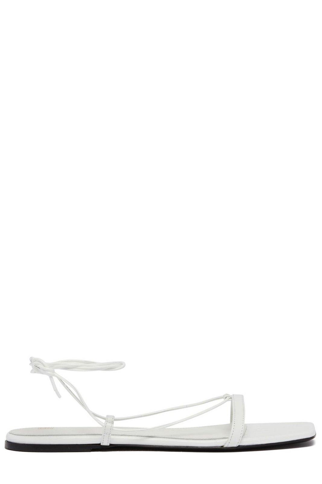 Totême Croco Tie Single-toe Strap Sandals