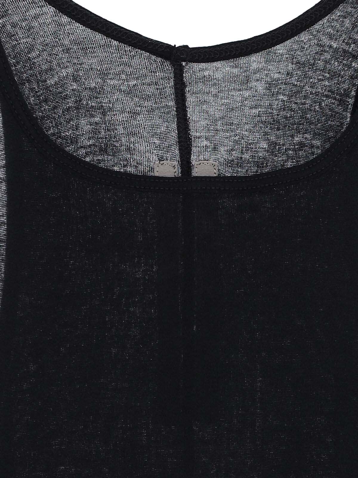 Rick Owens Basic Ribbed Cotton Jersey Tank Top In Black
