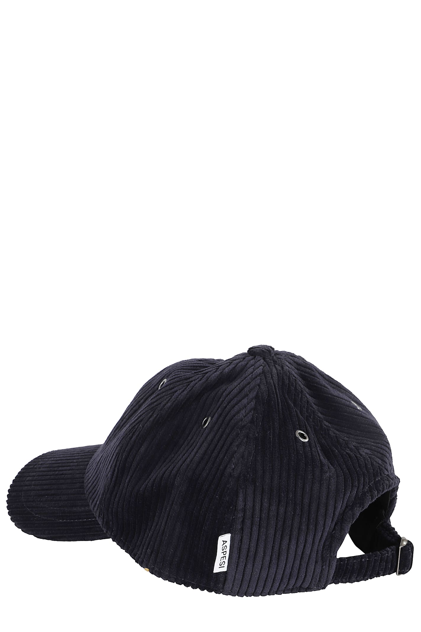 Aspesi Corduroy Eyelet Cap In Blue