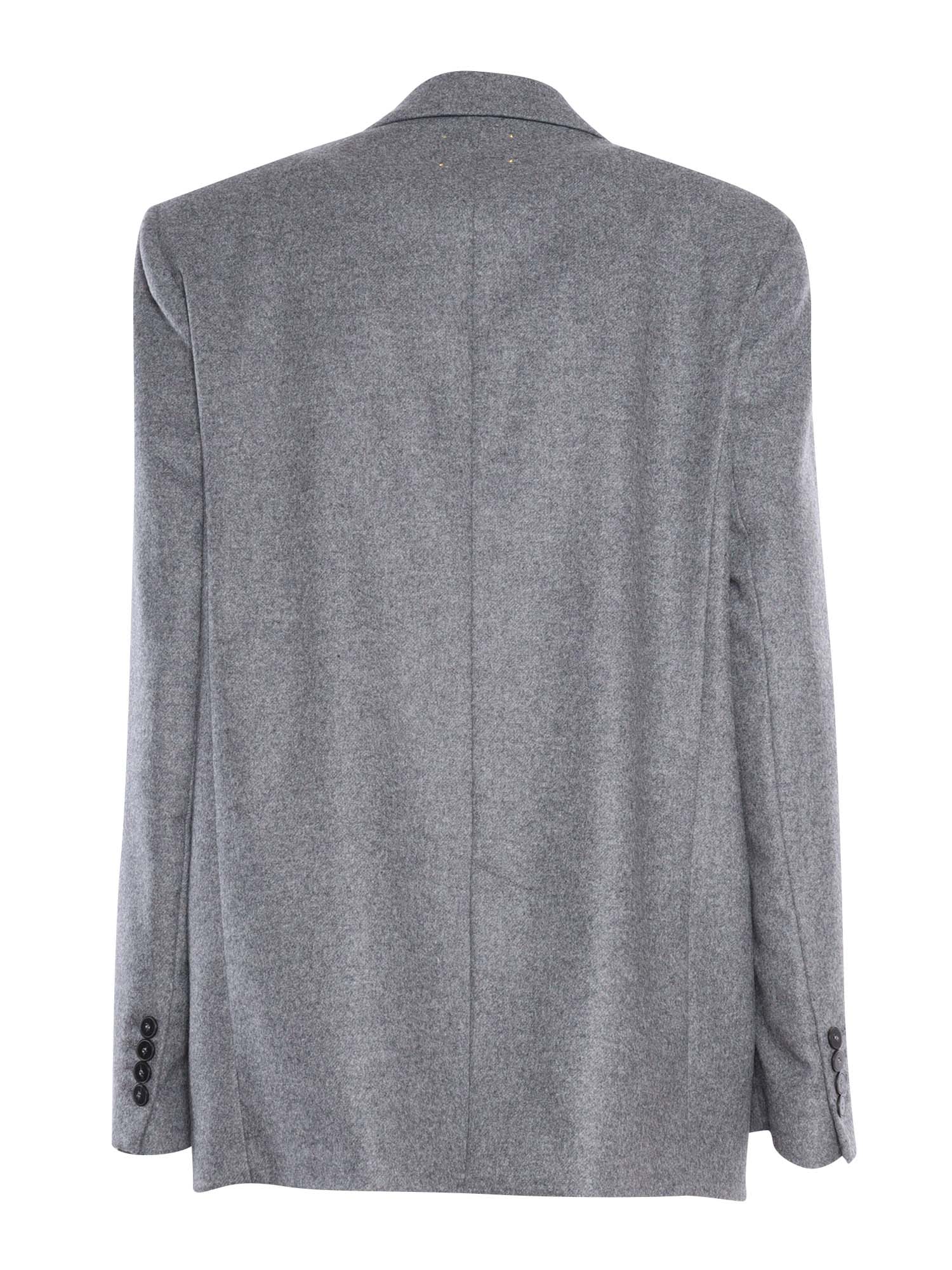Shop Forte Forte Wool Boys Jacket In Grey