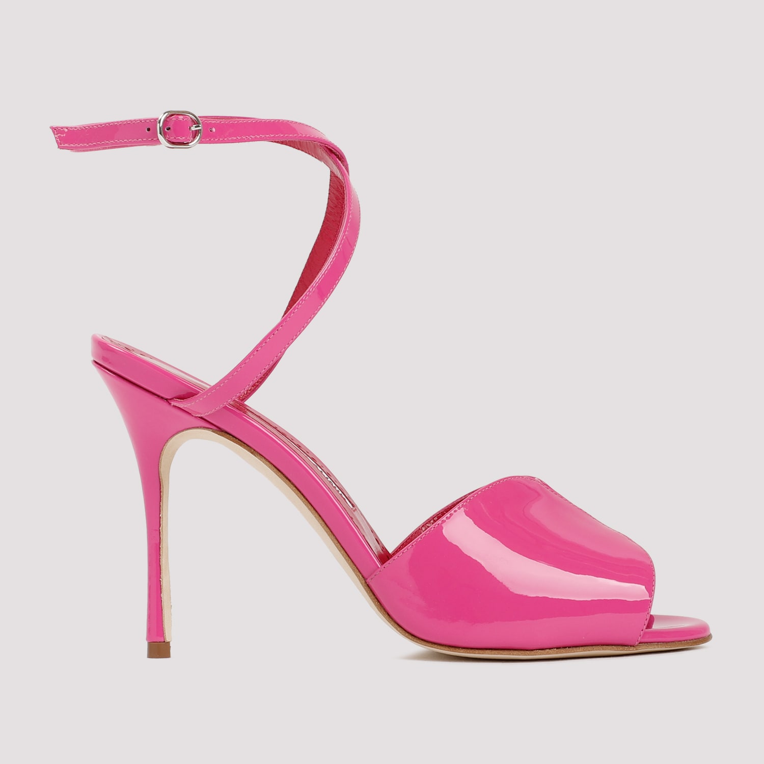 Shop Manolo Blahnik Hourani Sandal In Pink