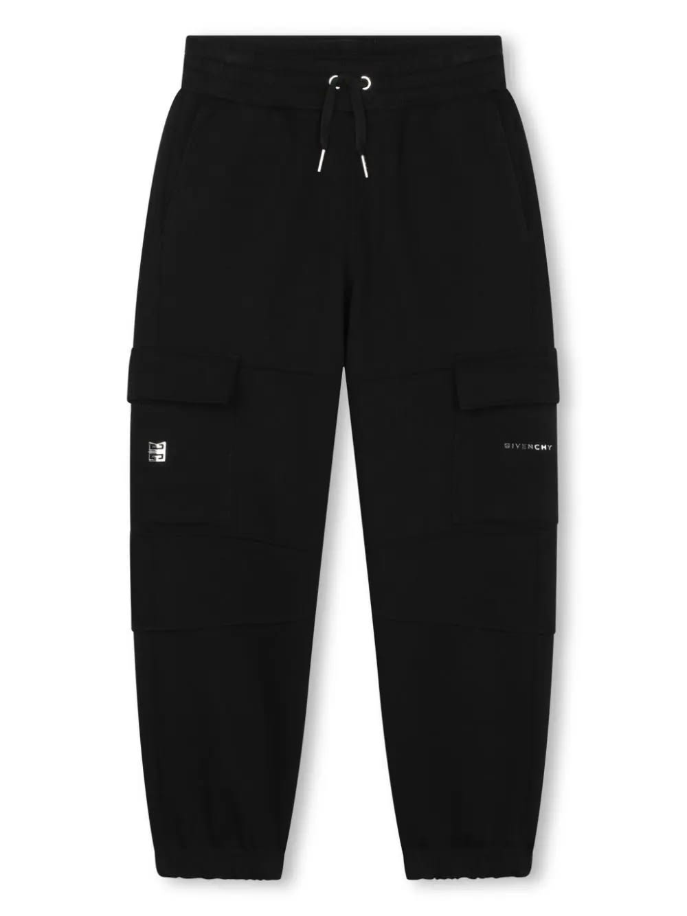 Shop Givenchy Black Cargo Style Sports Pants