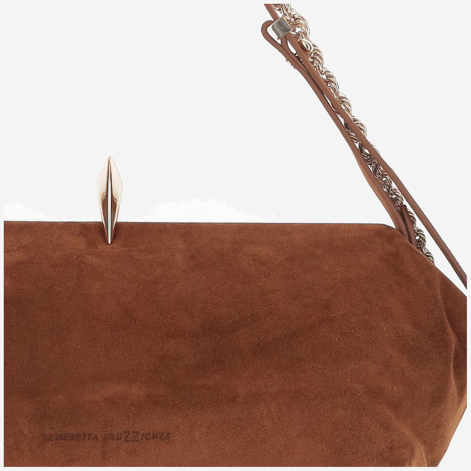 Benedetta Bruzziches Sofia La Petite Suede Shoulder Bag
