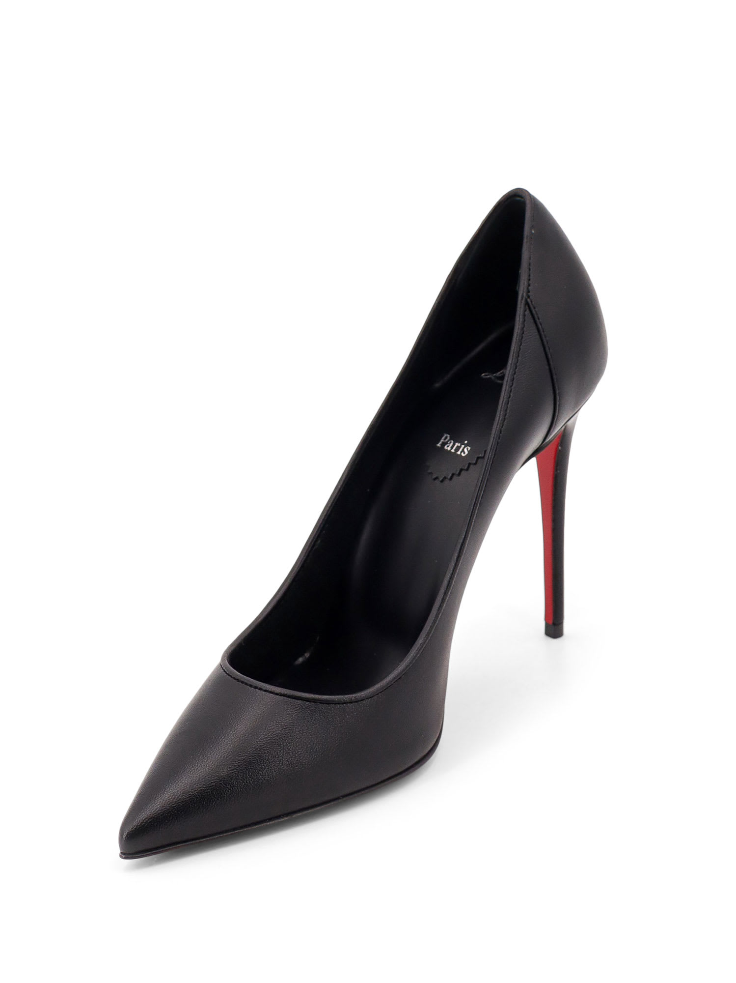 Christian Louboutin Sporty Kate 100 Black Nappa/lining Pumps In Black