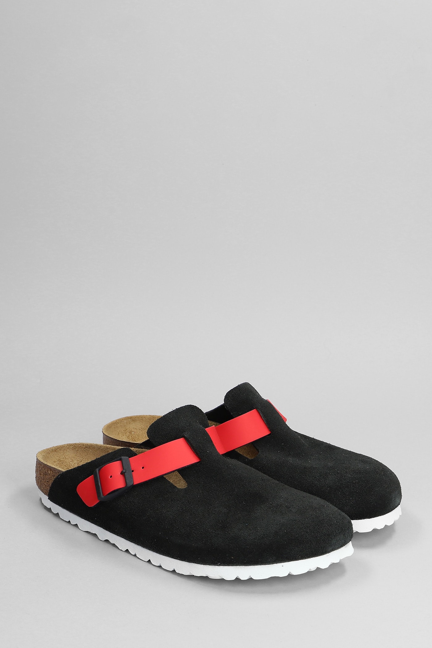 Birkenstock Boston Slides In Black