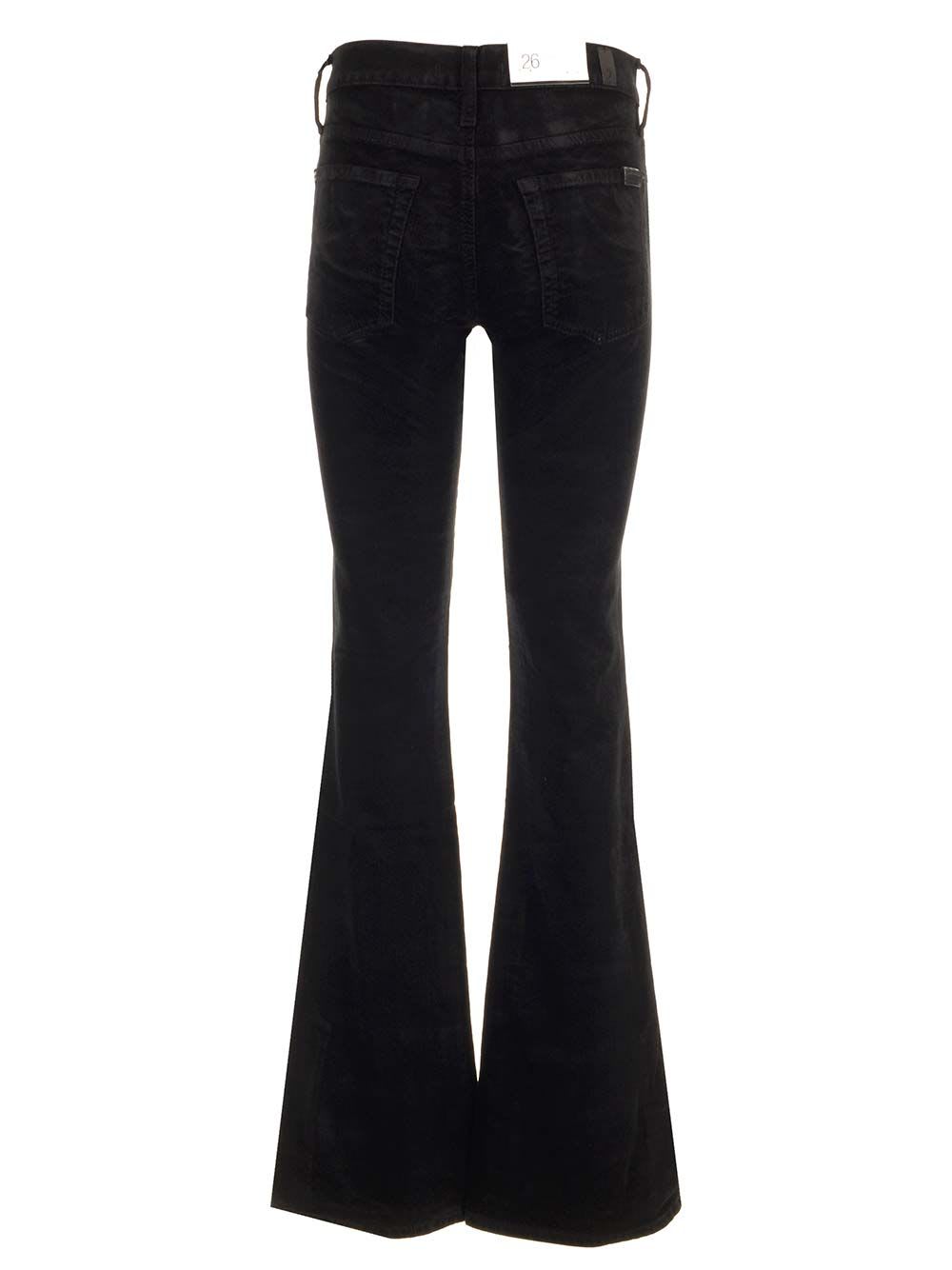 Shop 7 For All Mankind Corduroy Trousers In Black