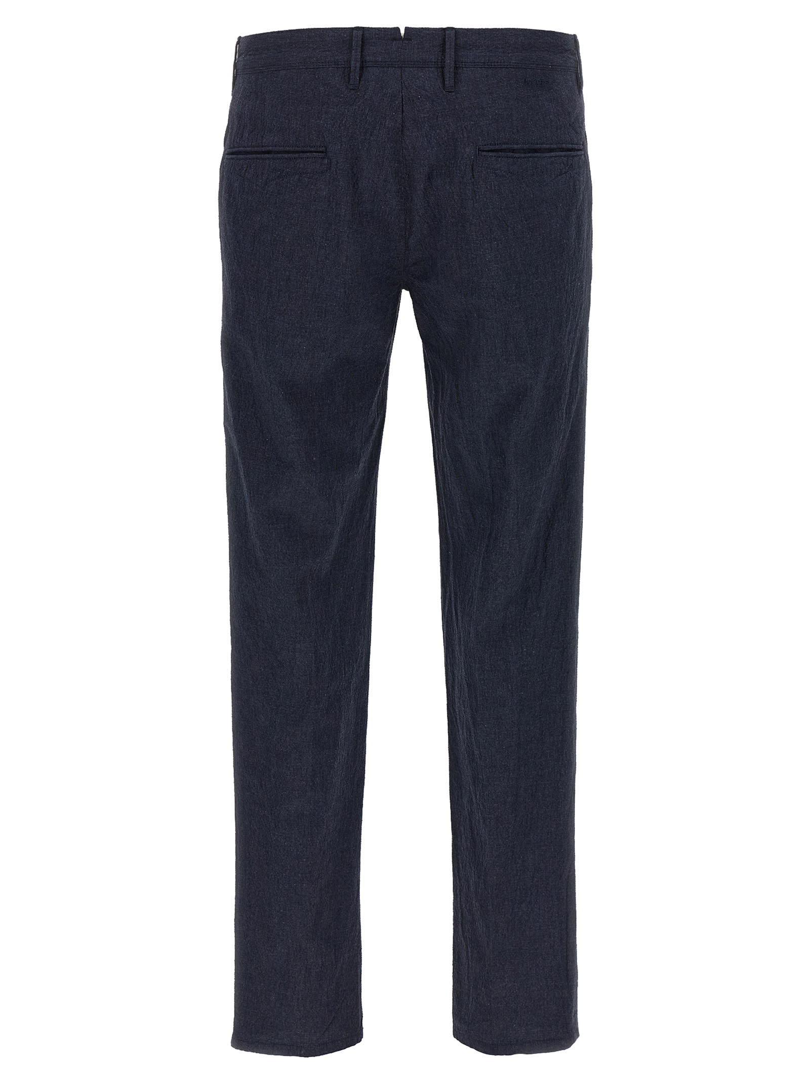 Incotex Cotton Trousers With Back Pocket And Belt Loops