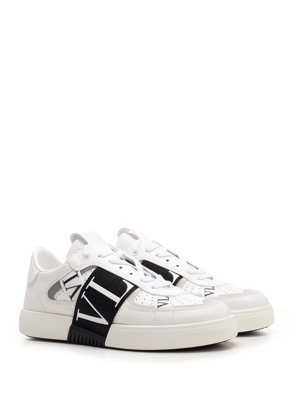 Shop Valentino White Vl7n Sneaker In Bianco