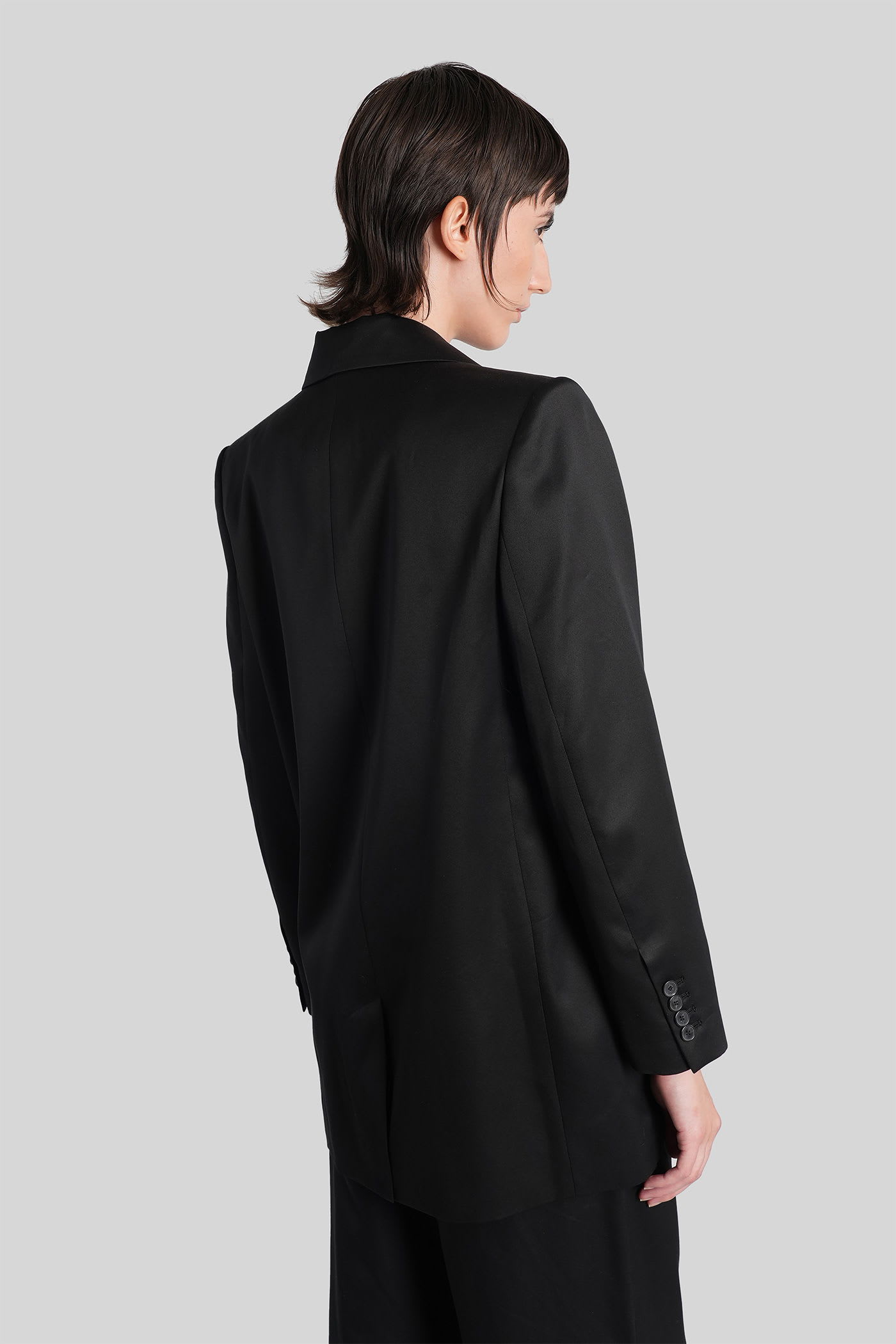 Iro Douny Blazer In Black Wool And Polyester In Black