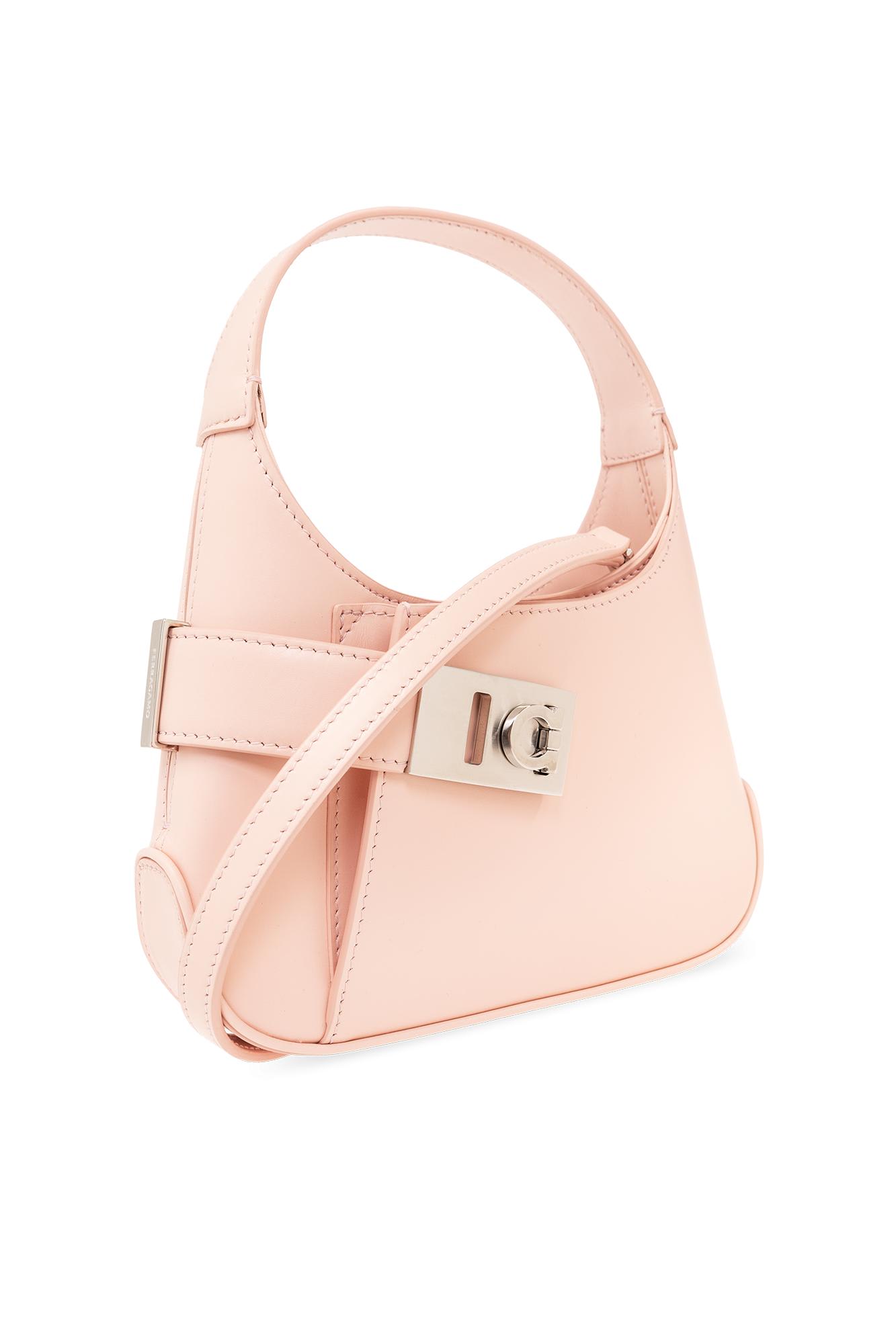 Shop Ferragamo Hobo Mini Shoulder Bag In Pink
