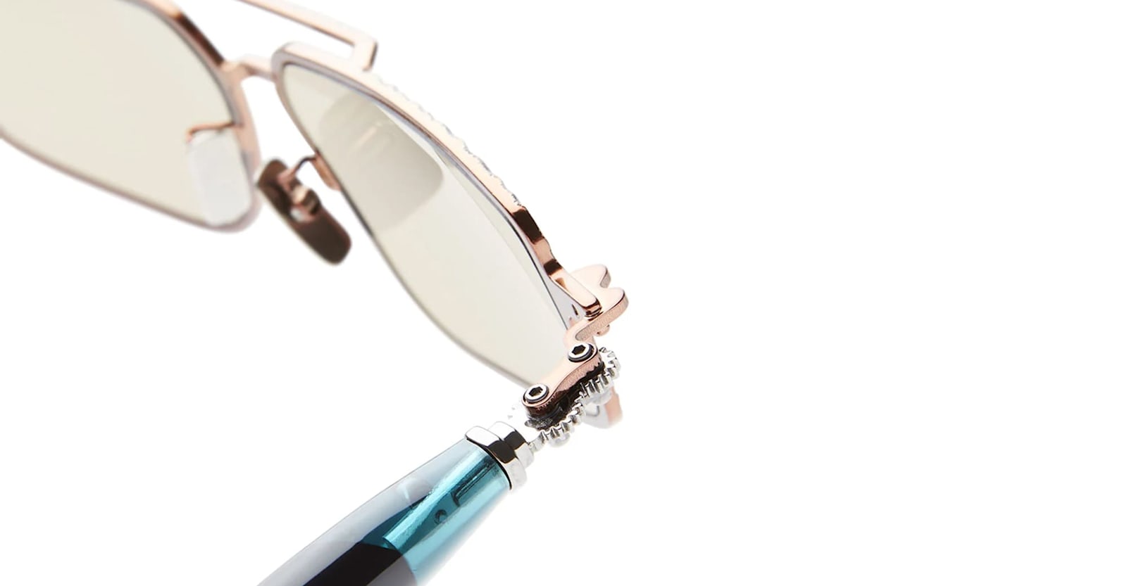 Kuboraum Mask J73 Bz - Bronze Sunglasses In Gold